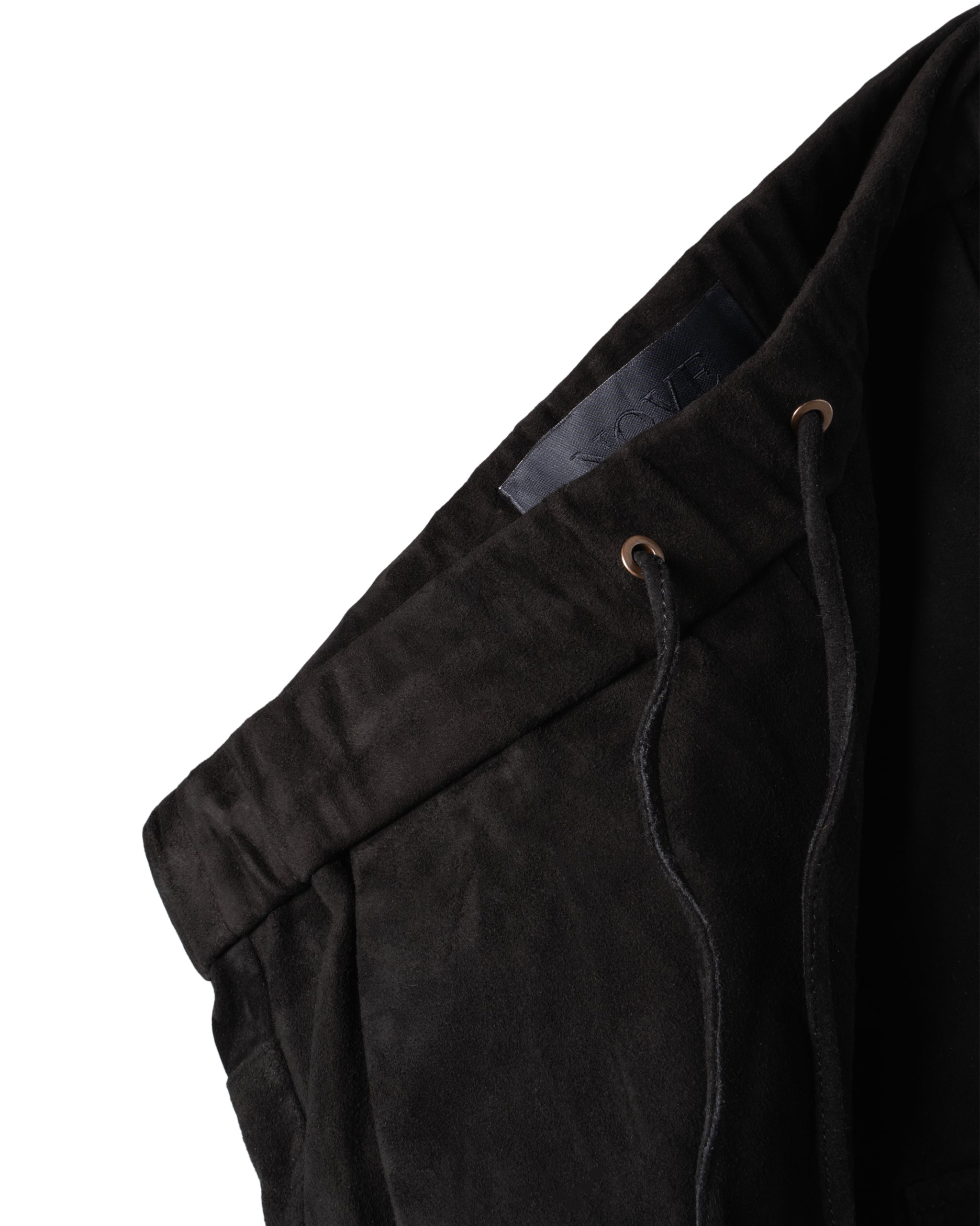 SUEDE STRETCH LEATHER CARGO PANTS