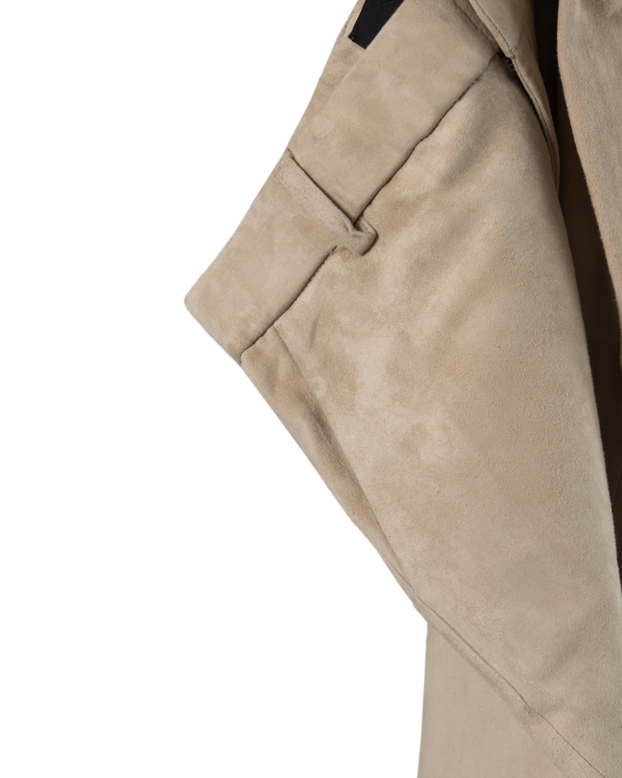 STRETCH LEATHER CHINO PANTS