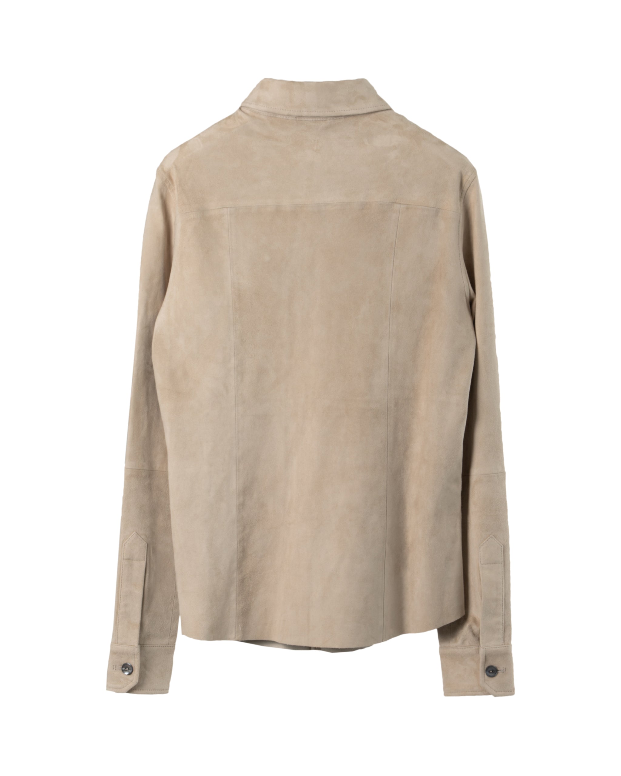 SUEDE STRETCH LEATHER SHIRT