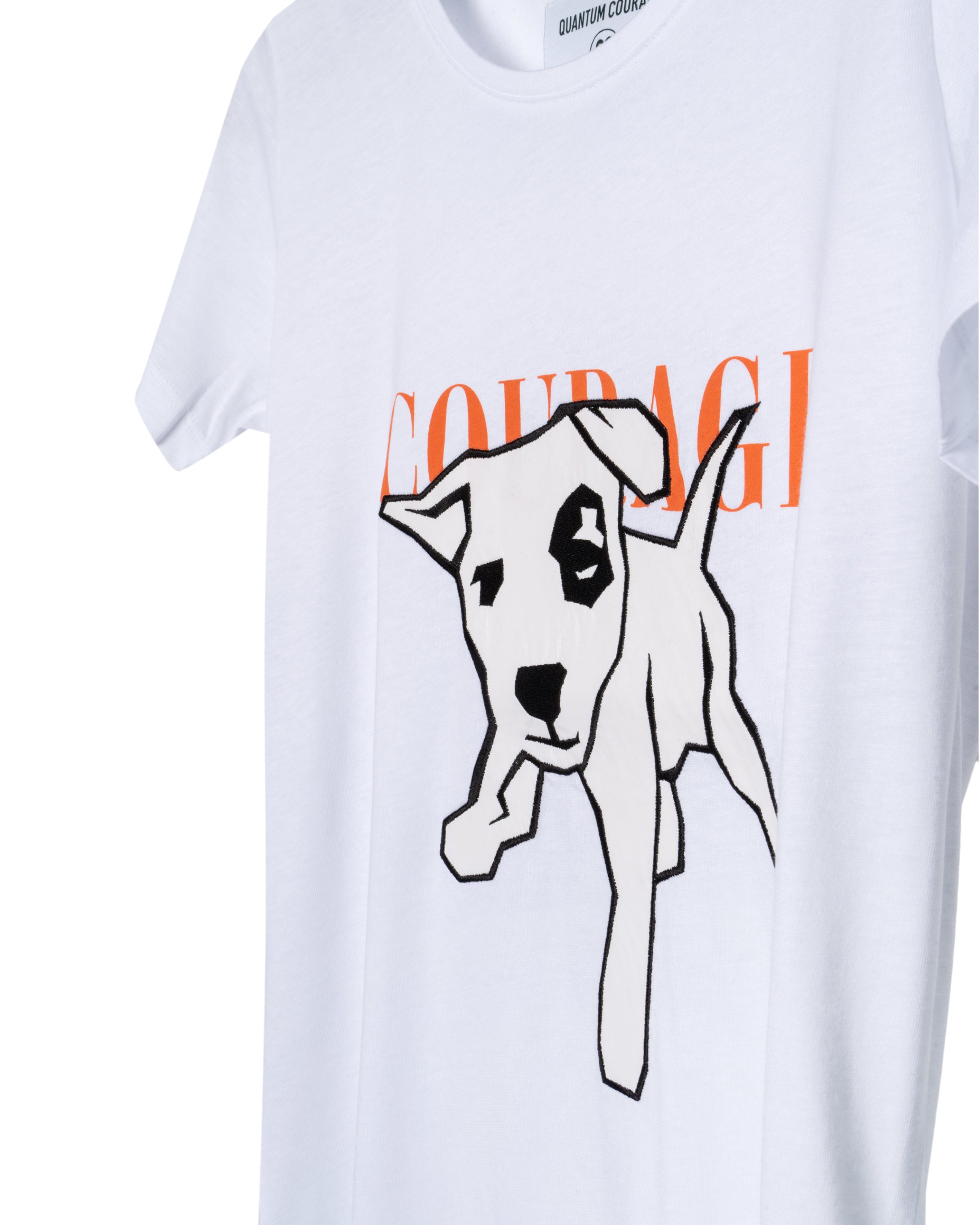 COURAGE GEOMETRIC DOG T-SHIRT