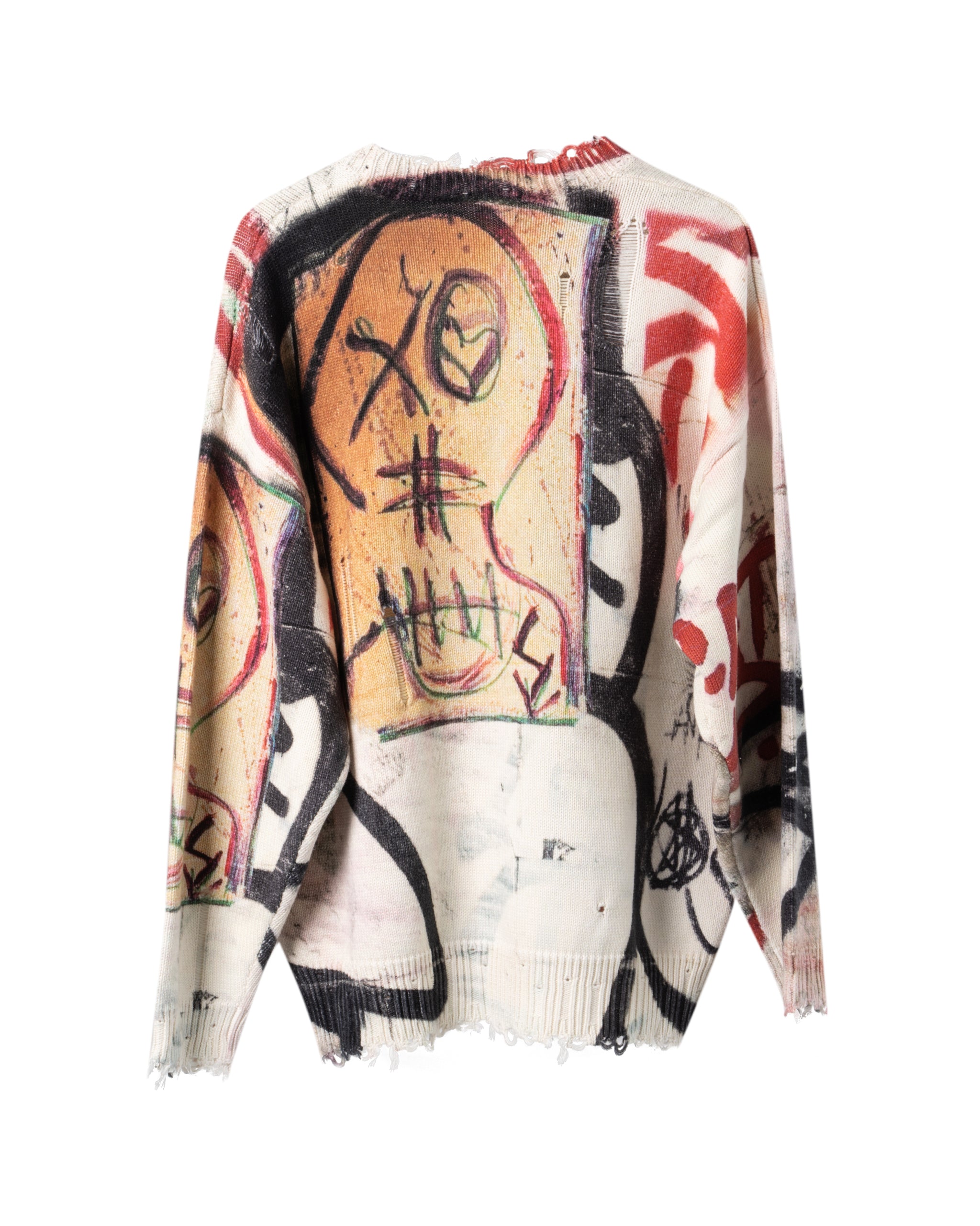 MERCER STRETCH OVERSIZE GRAFITTI SWEATER
