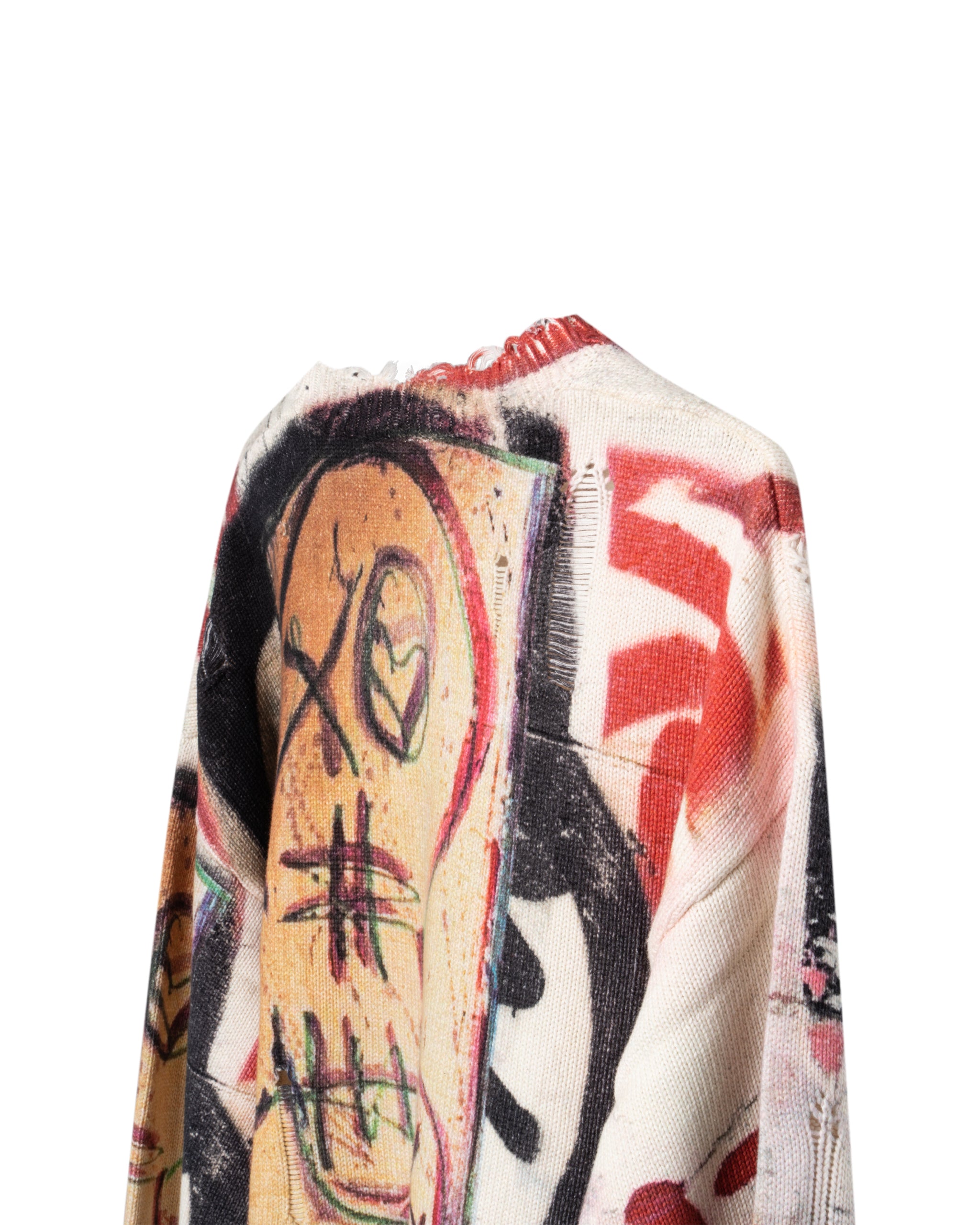 MERCER STRETCH OVERSIZE GRAFITTI SWEATER