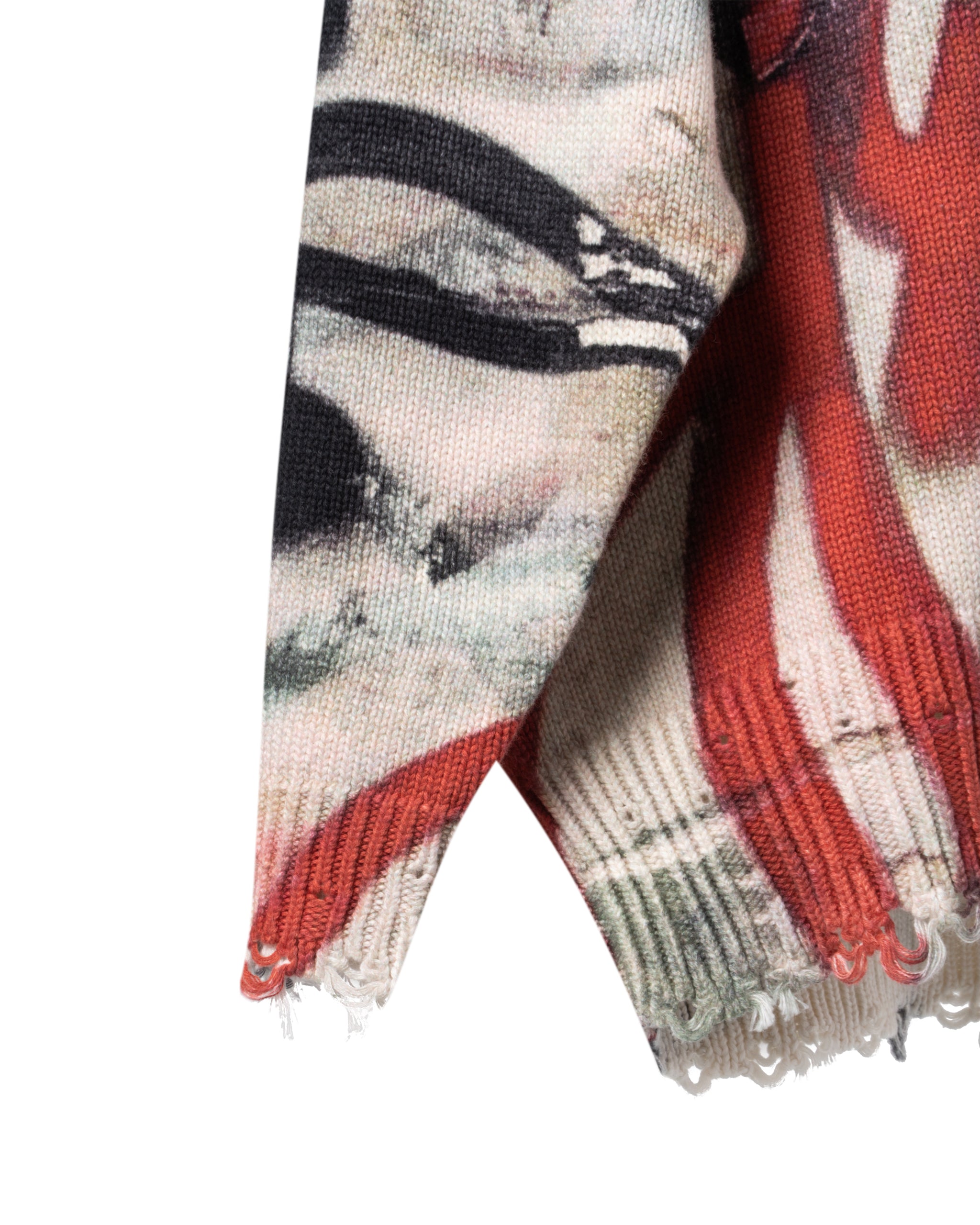 MERCER STRETCH OVERSIZE GRAFITTI SWEATER