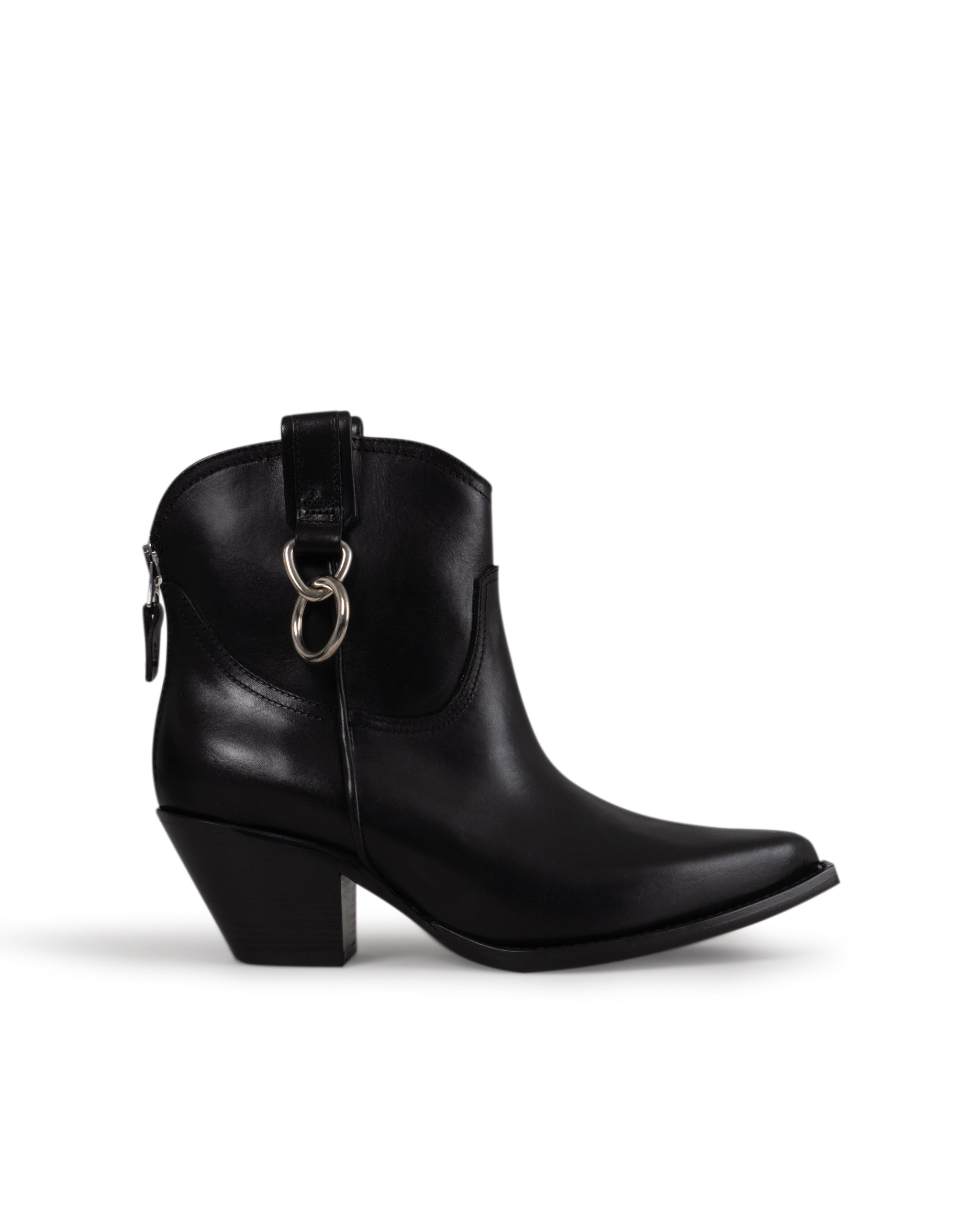 RING COWBOY ANKLE BOOTS