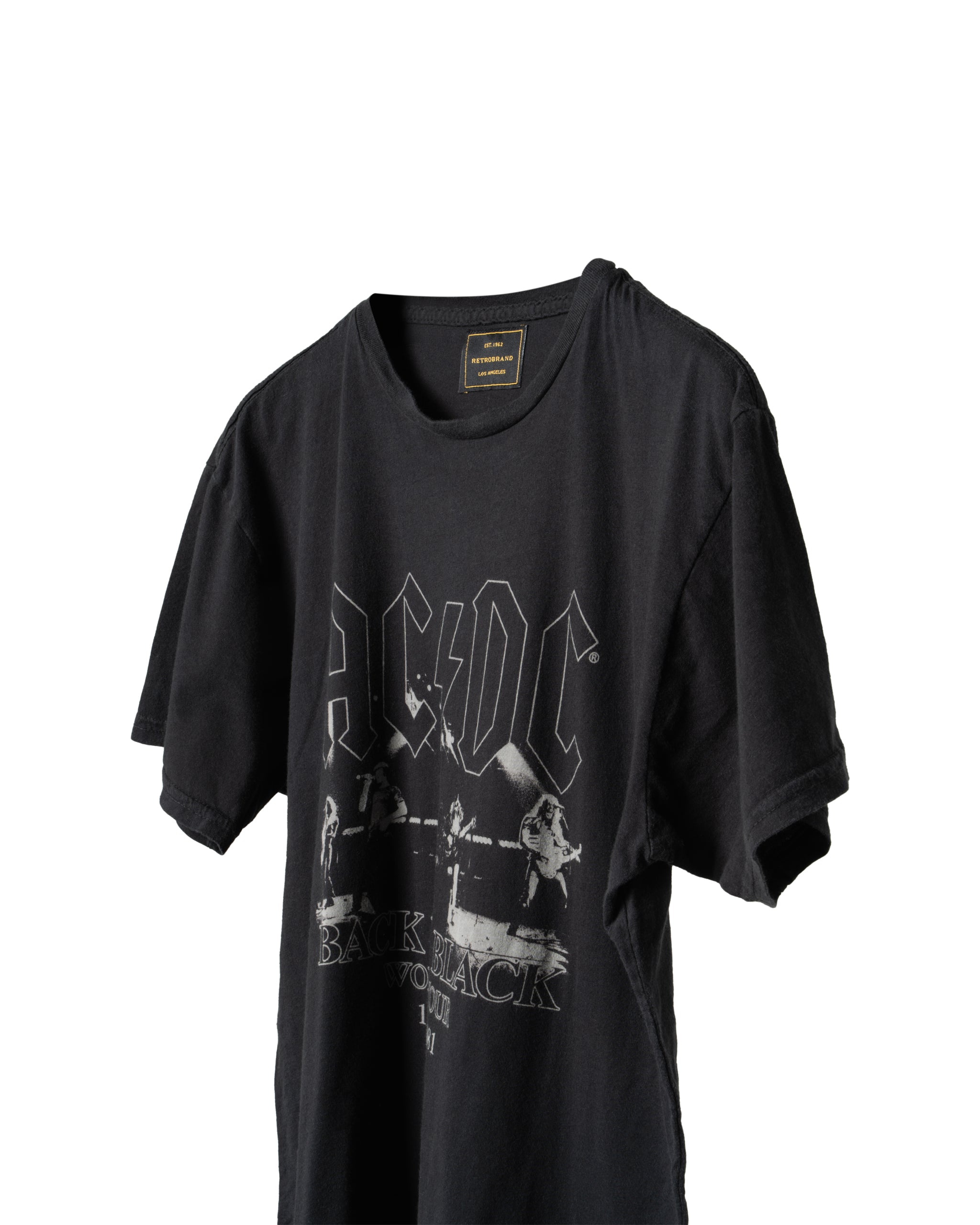 FULL LENGTH US COTTON TEE WITH ACDC PRINT