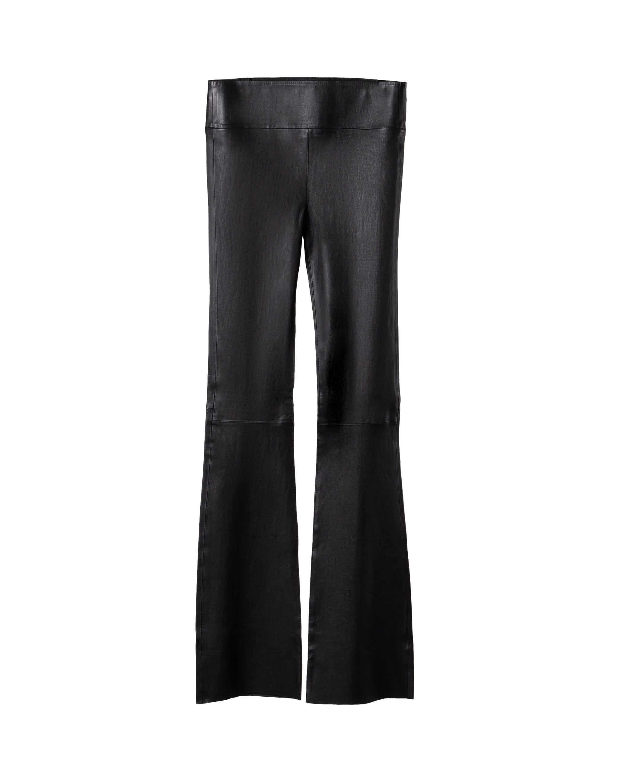 EXTRA LONG FLAIR LA LEATHER PANTS