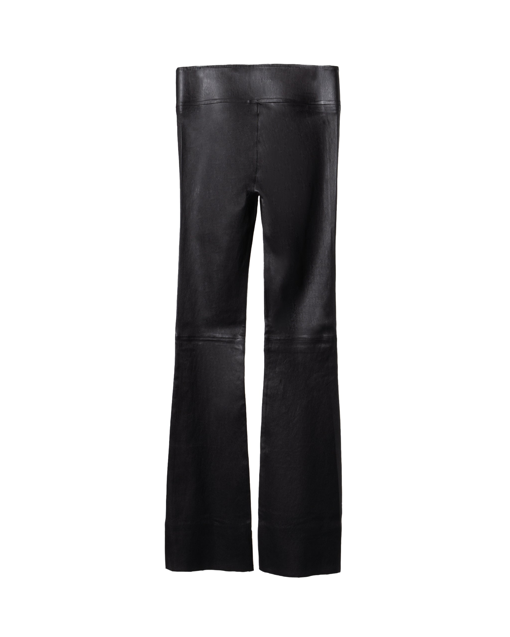 EXTRA LONG FLAIR LA LEATHER PANTS