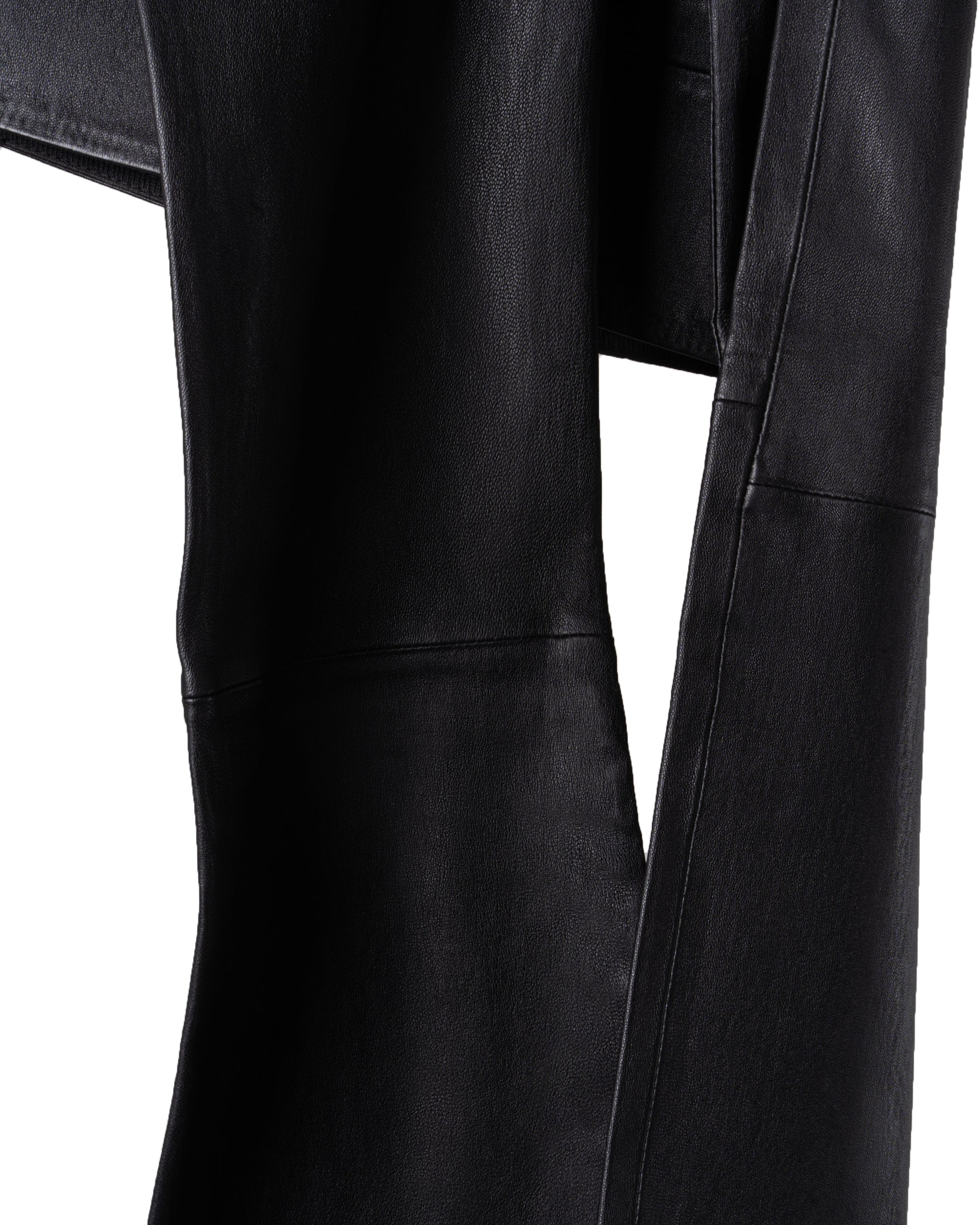 EXTRA LONG FLAIR LA LEATHER PANTS