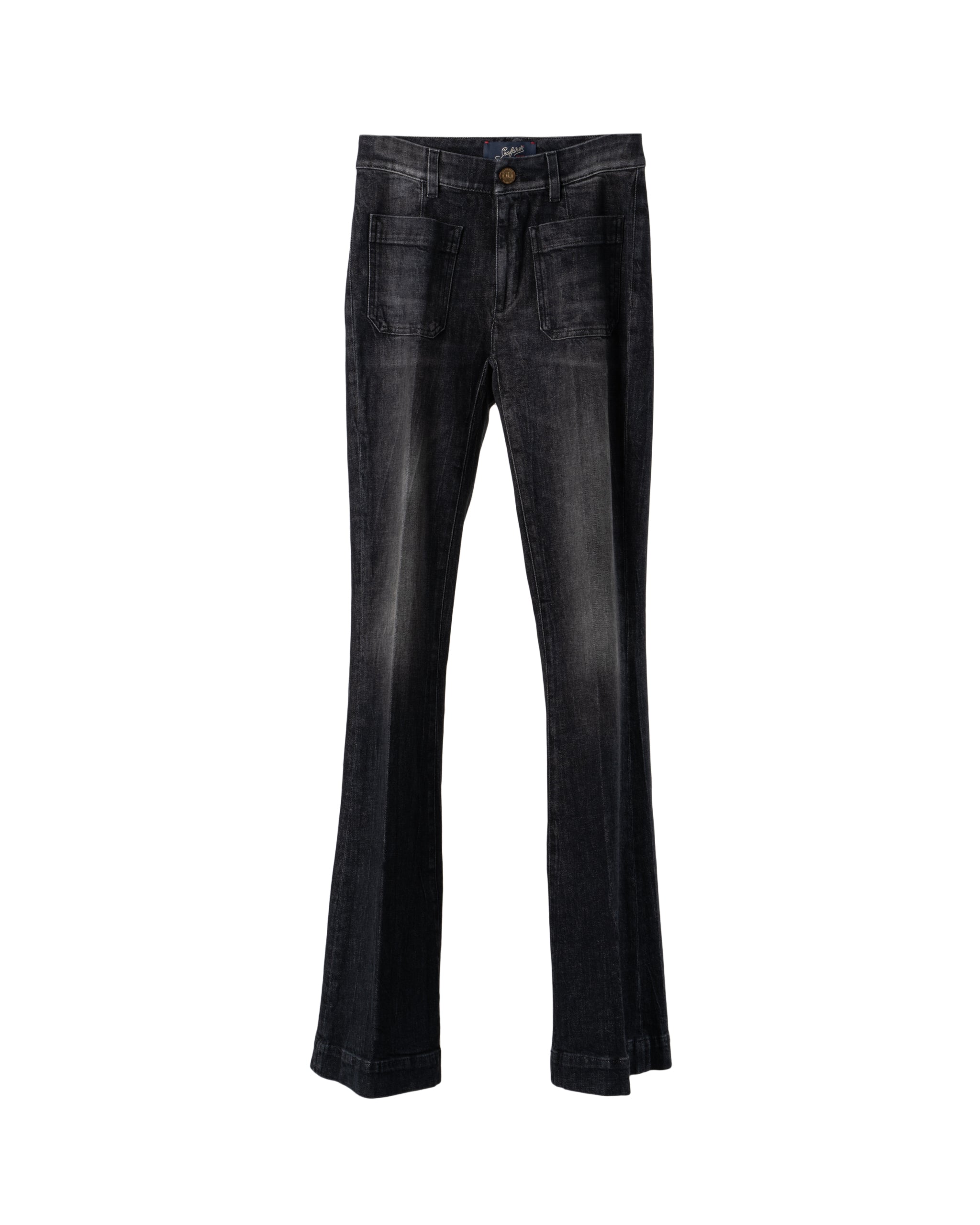 STRETCH DENIM LONG SEXY FLAIR JEANS