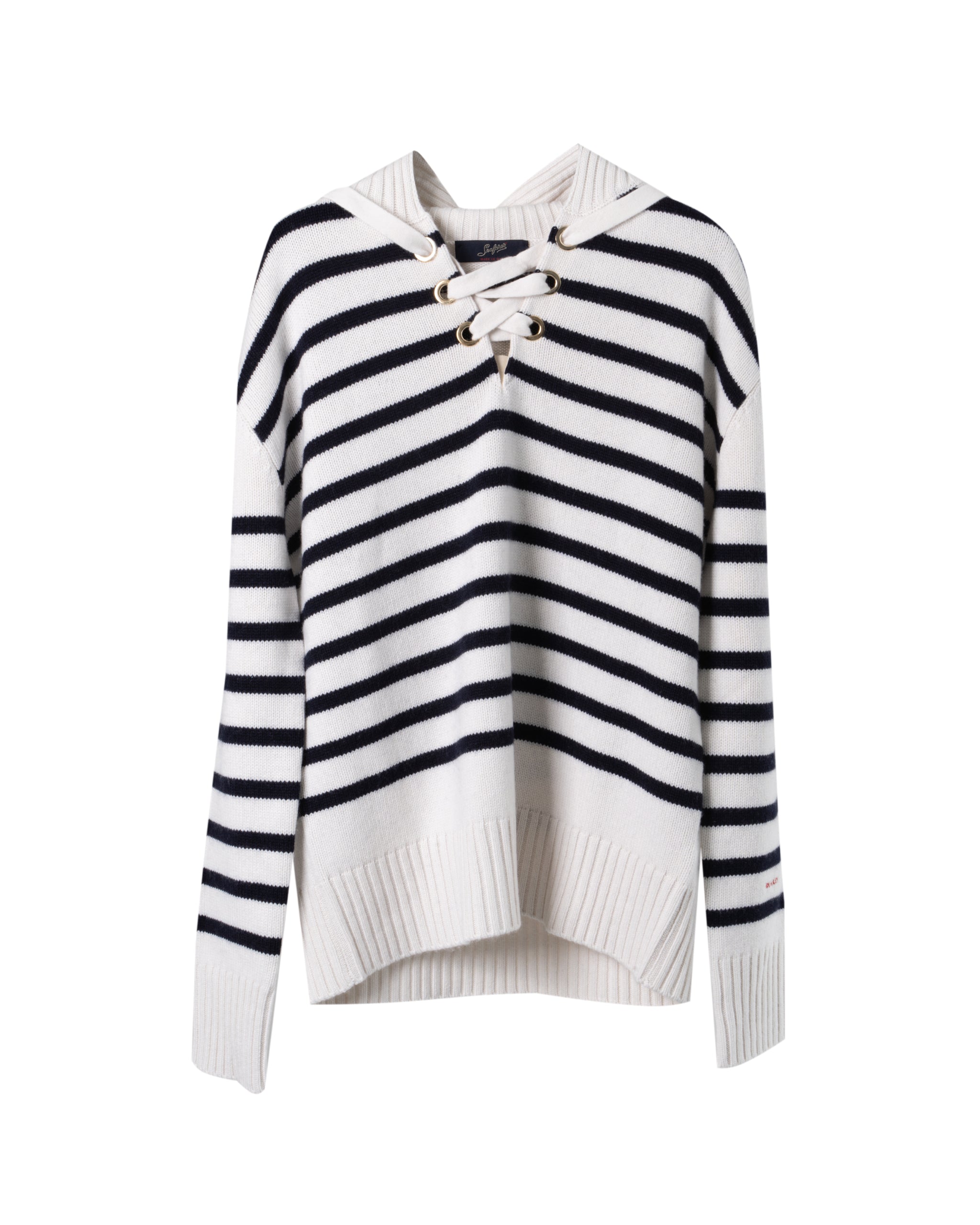 CASHMERE BLEND SEAFARER KNIT SWEATER