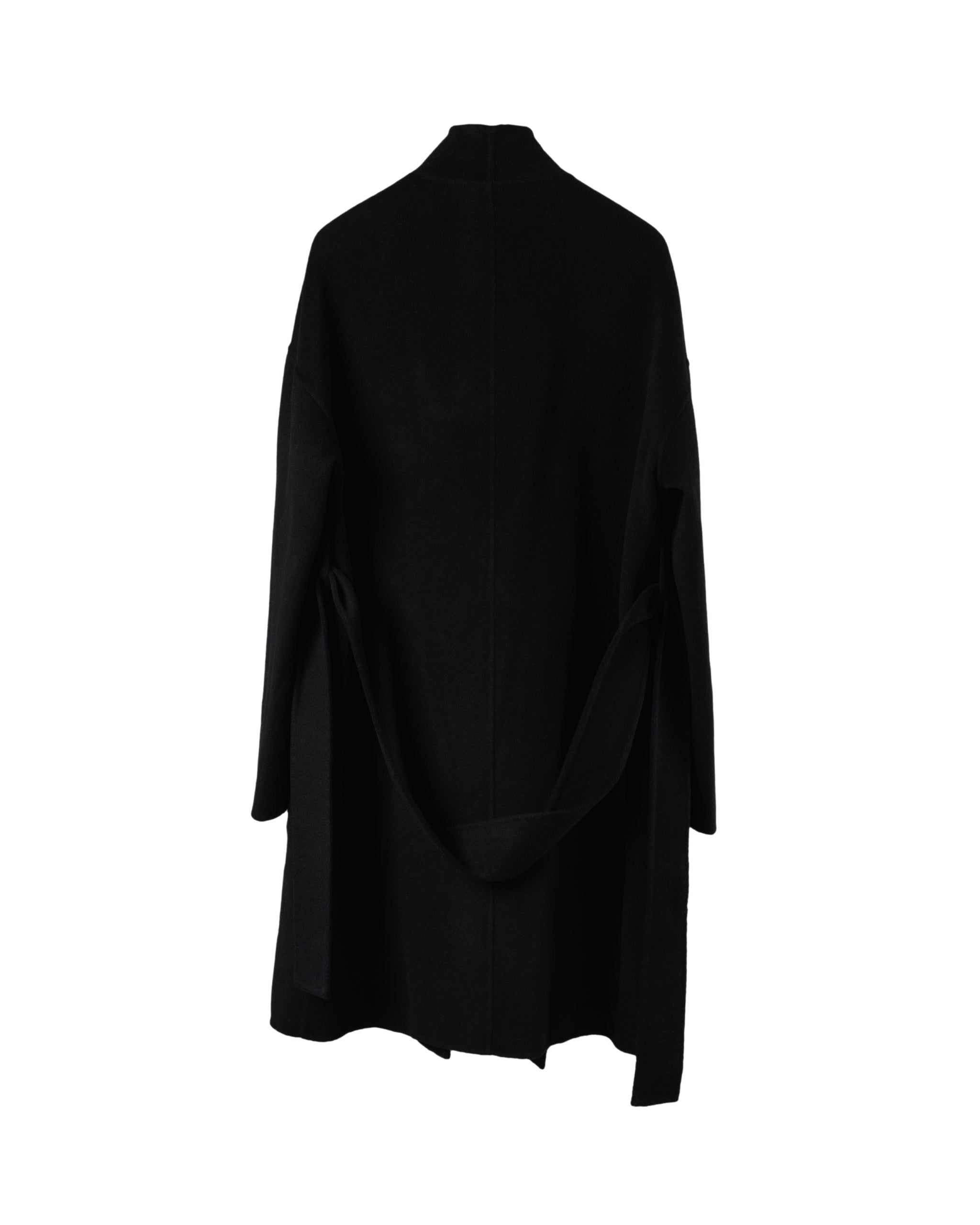 SHORT UNLINED BELTED COAT