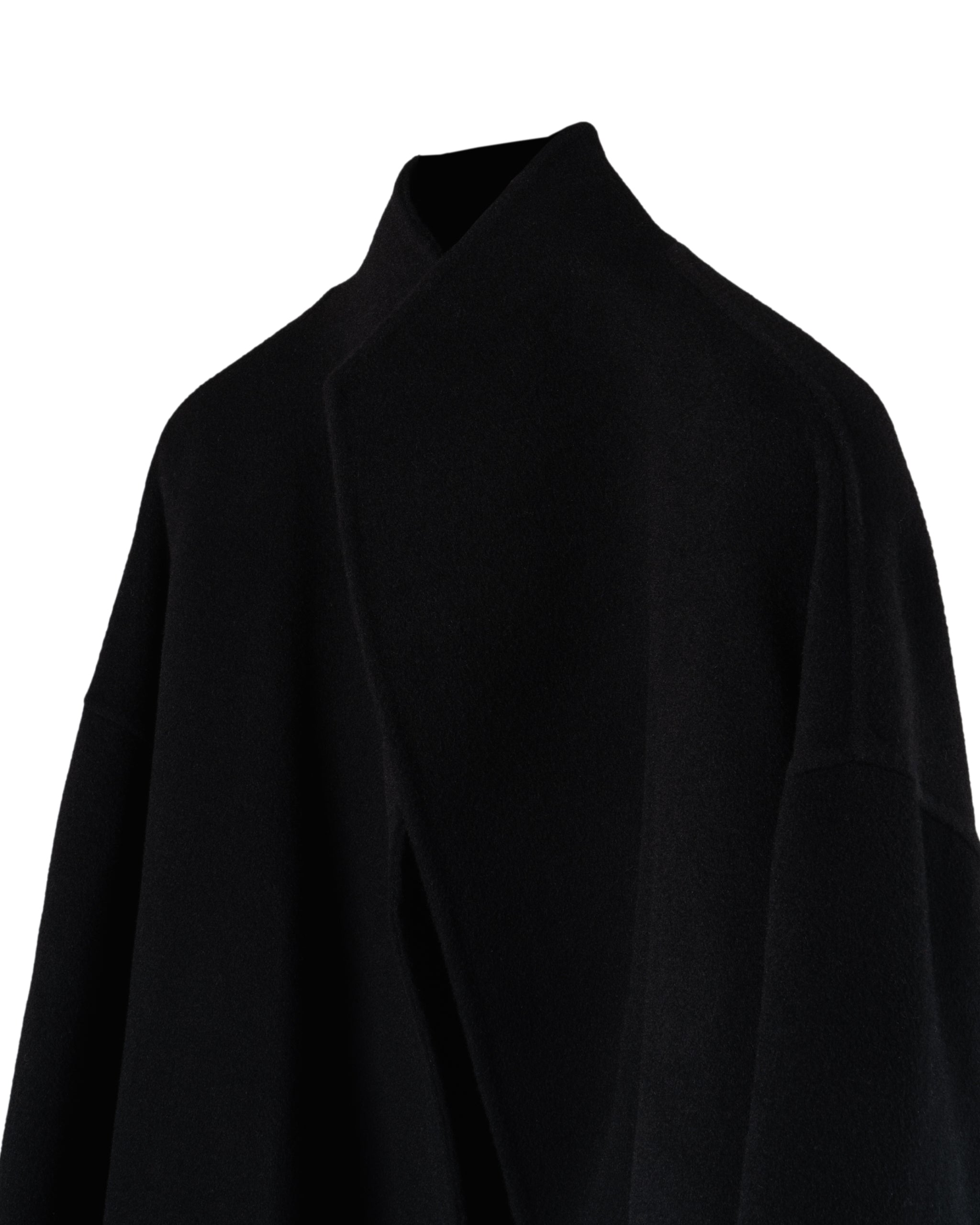 SHORT UNLINED BELTED COAT