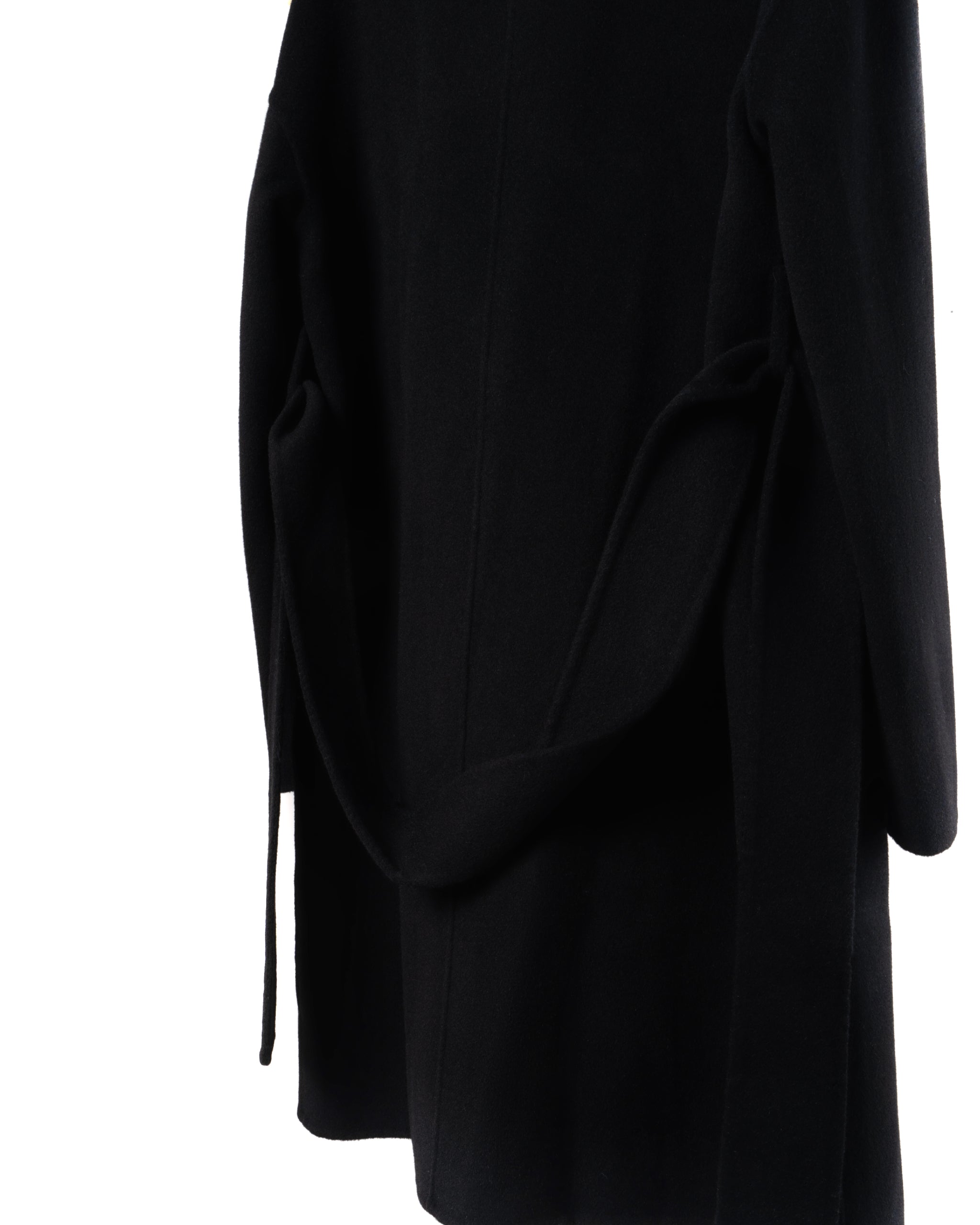 SHORT UNLINED BELTED COAT