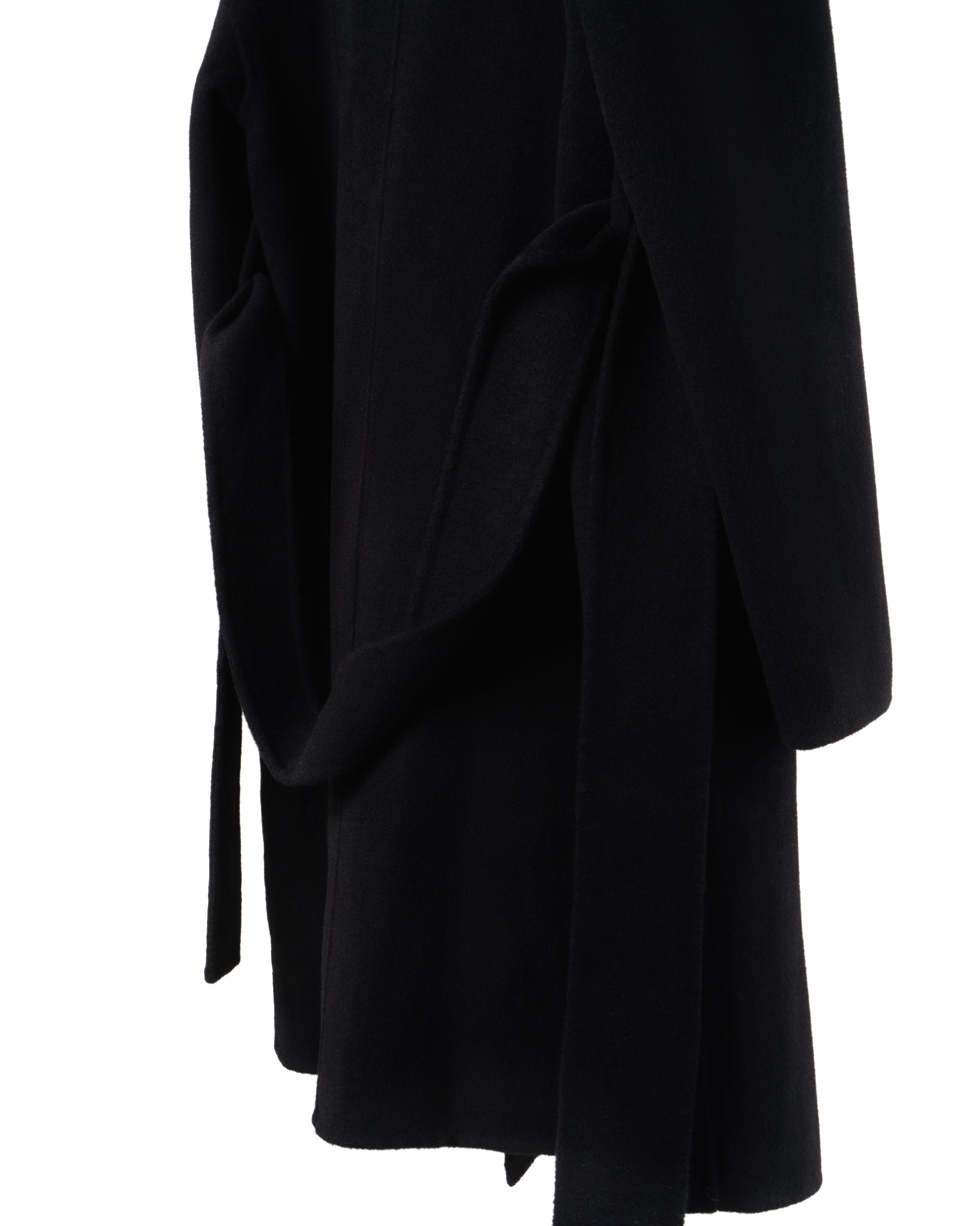 SHORT UNLINED BELTED COAT