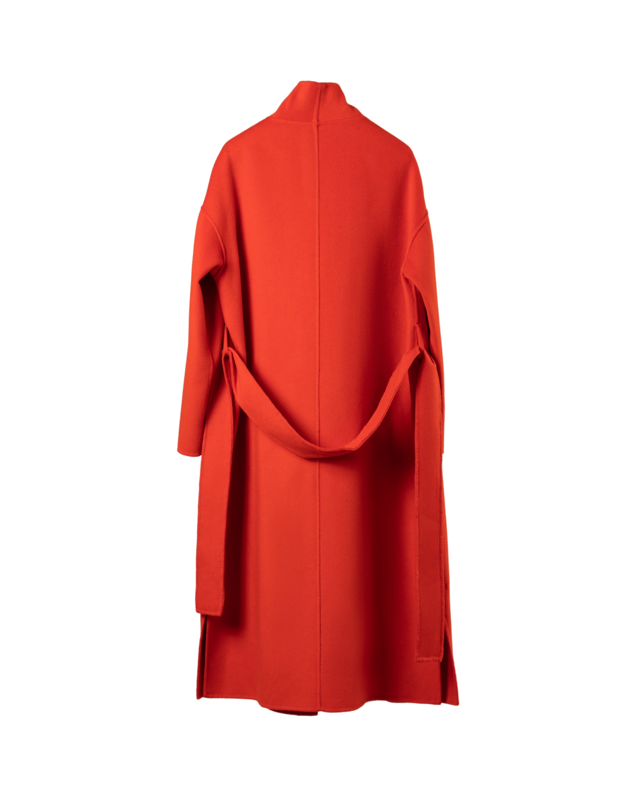 LONG BELTED UNLINED COAT