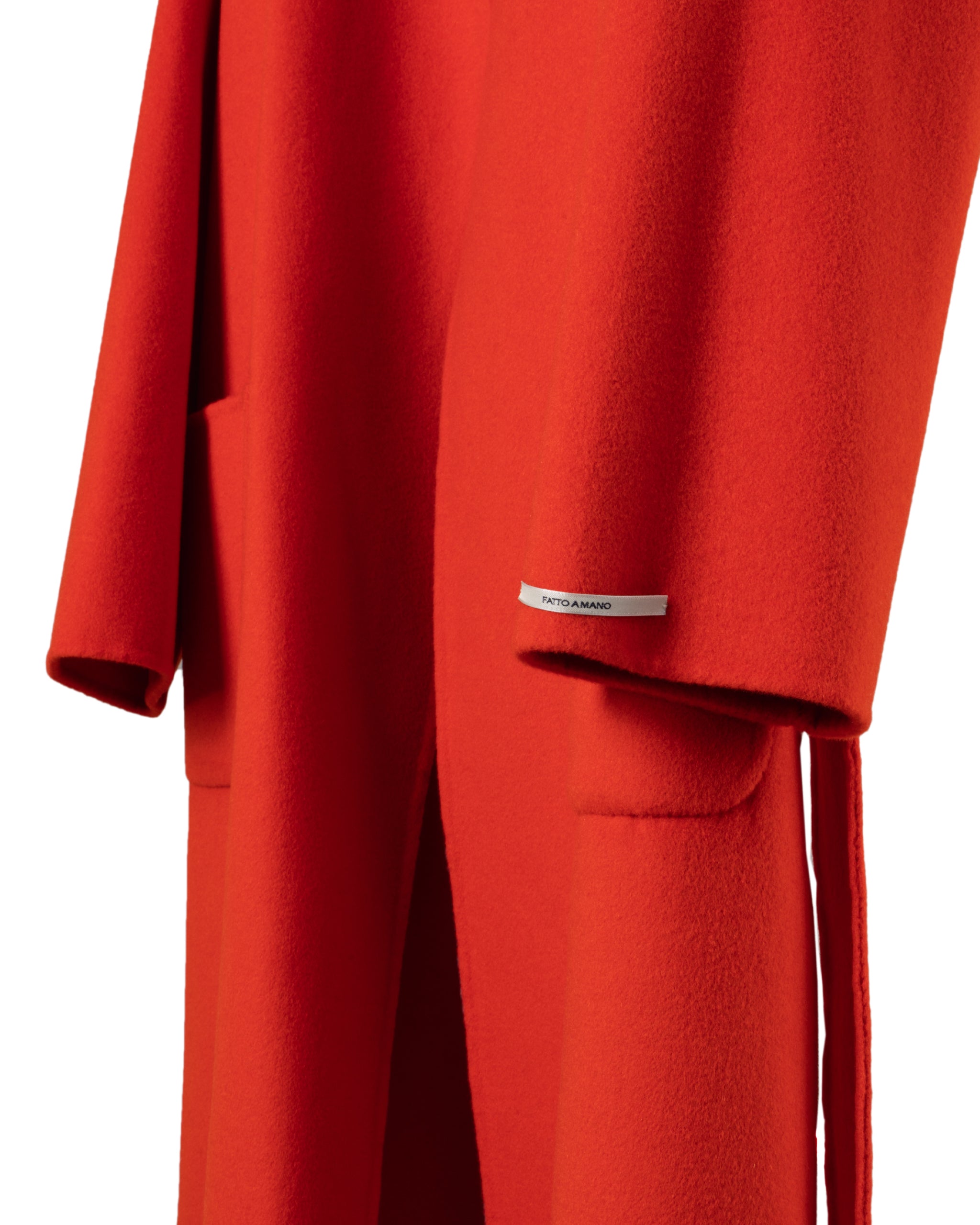LONG BELTED UNLINED COAT