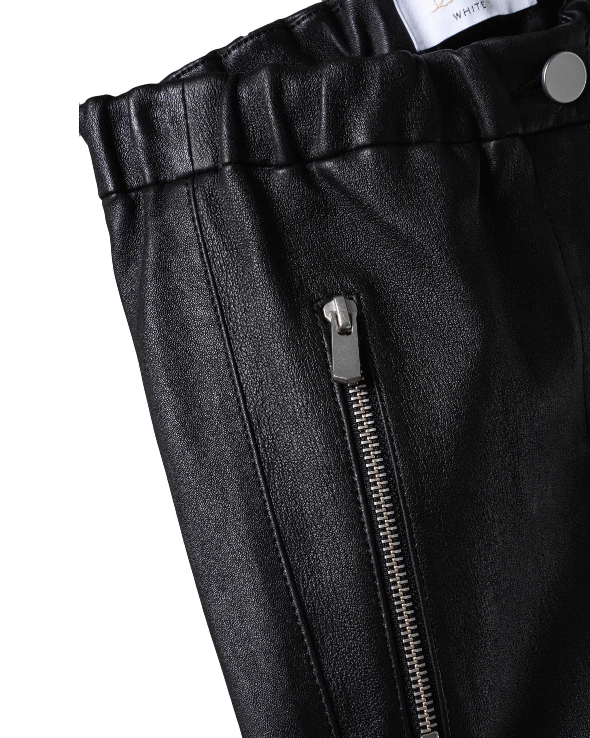 NAPPA-STRETCH LEATHER BIKER PANTS