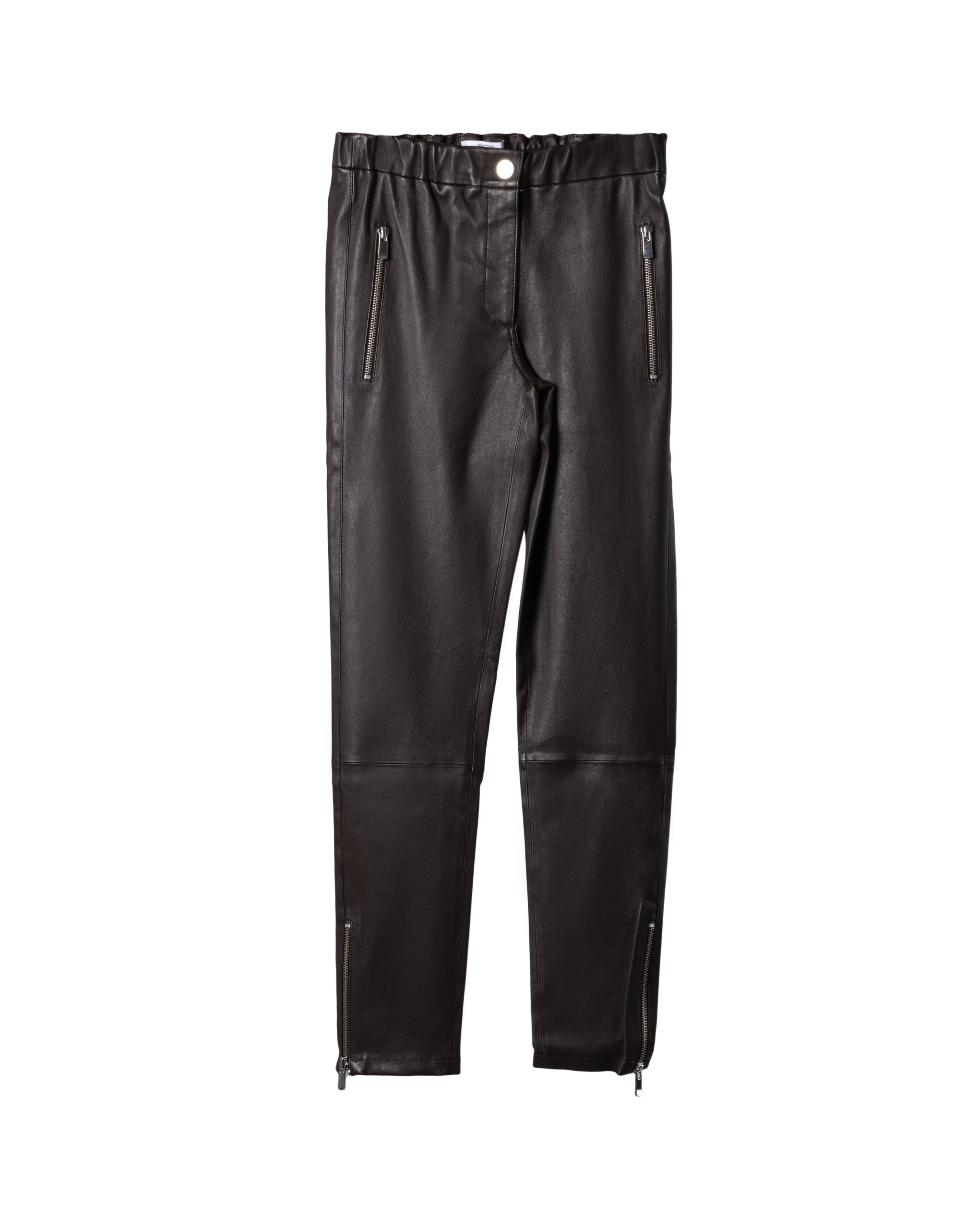 NAPPA-STRETCH LEATHER BIKER PANTS