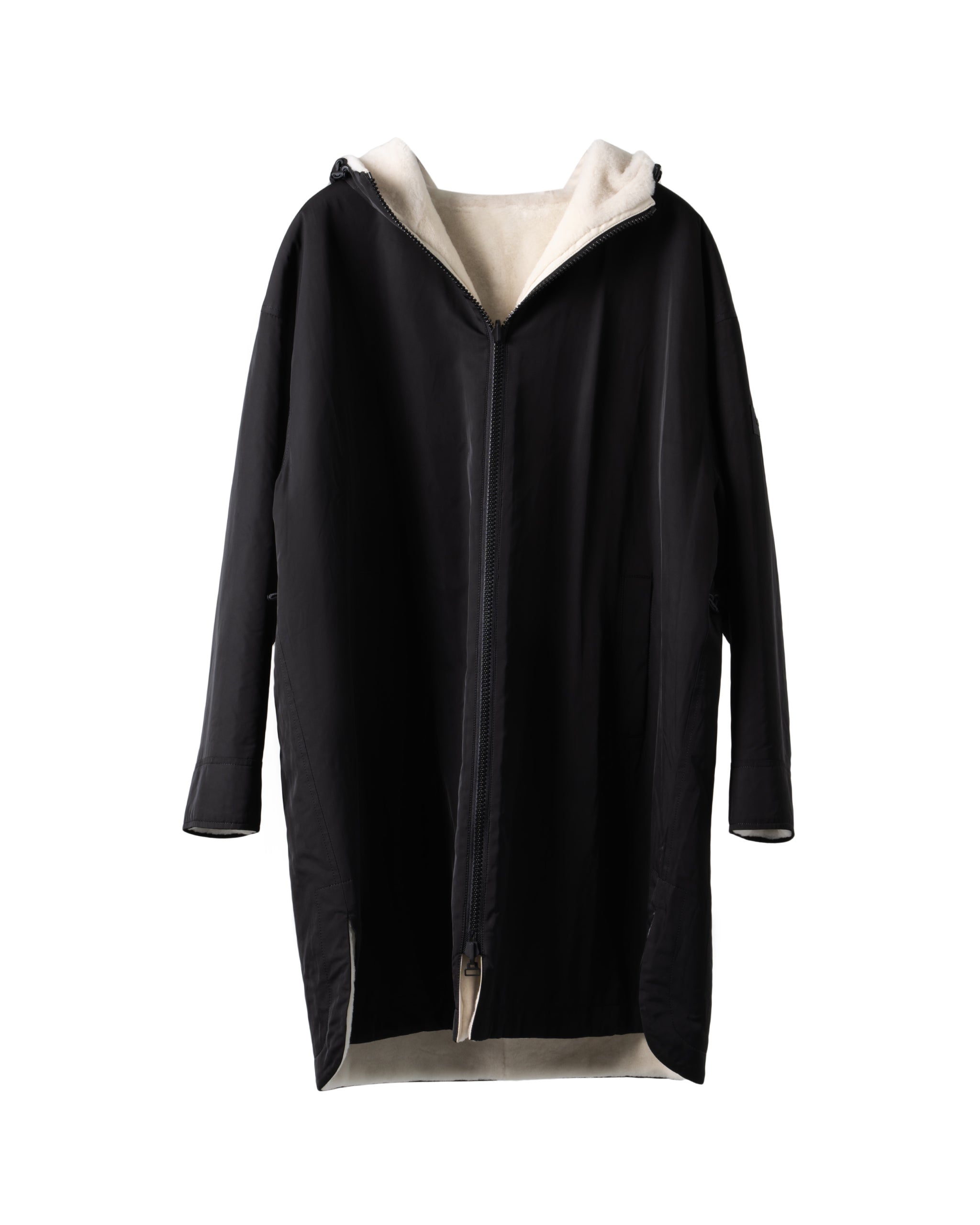 REVERSABLE-NYLON SHEARLING PARKA