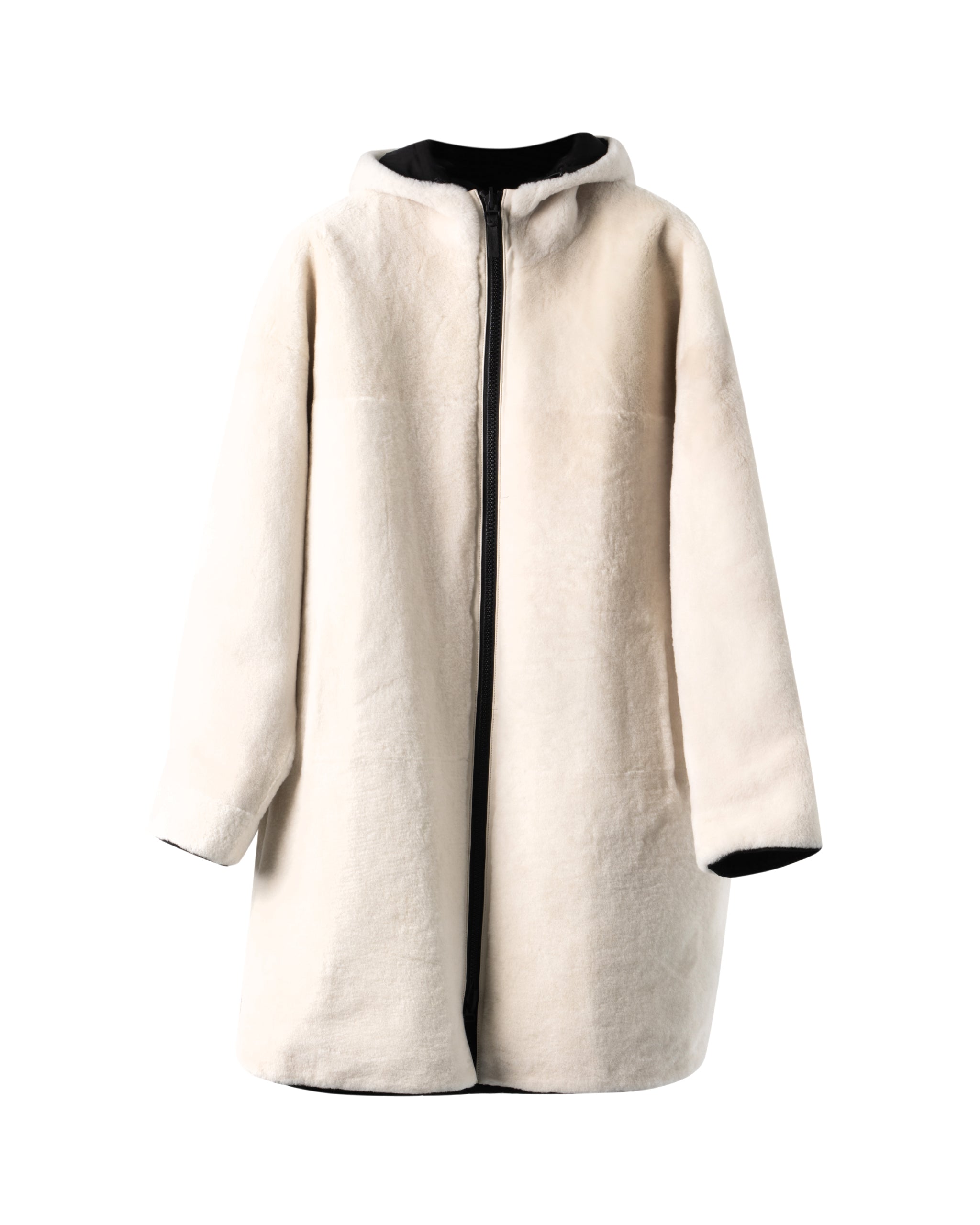 REVERSABLE-NYLON SHEARLING PARKA