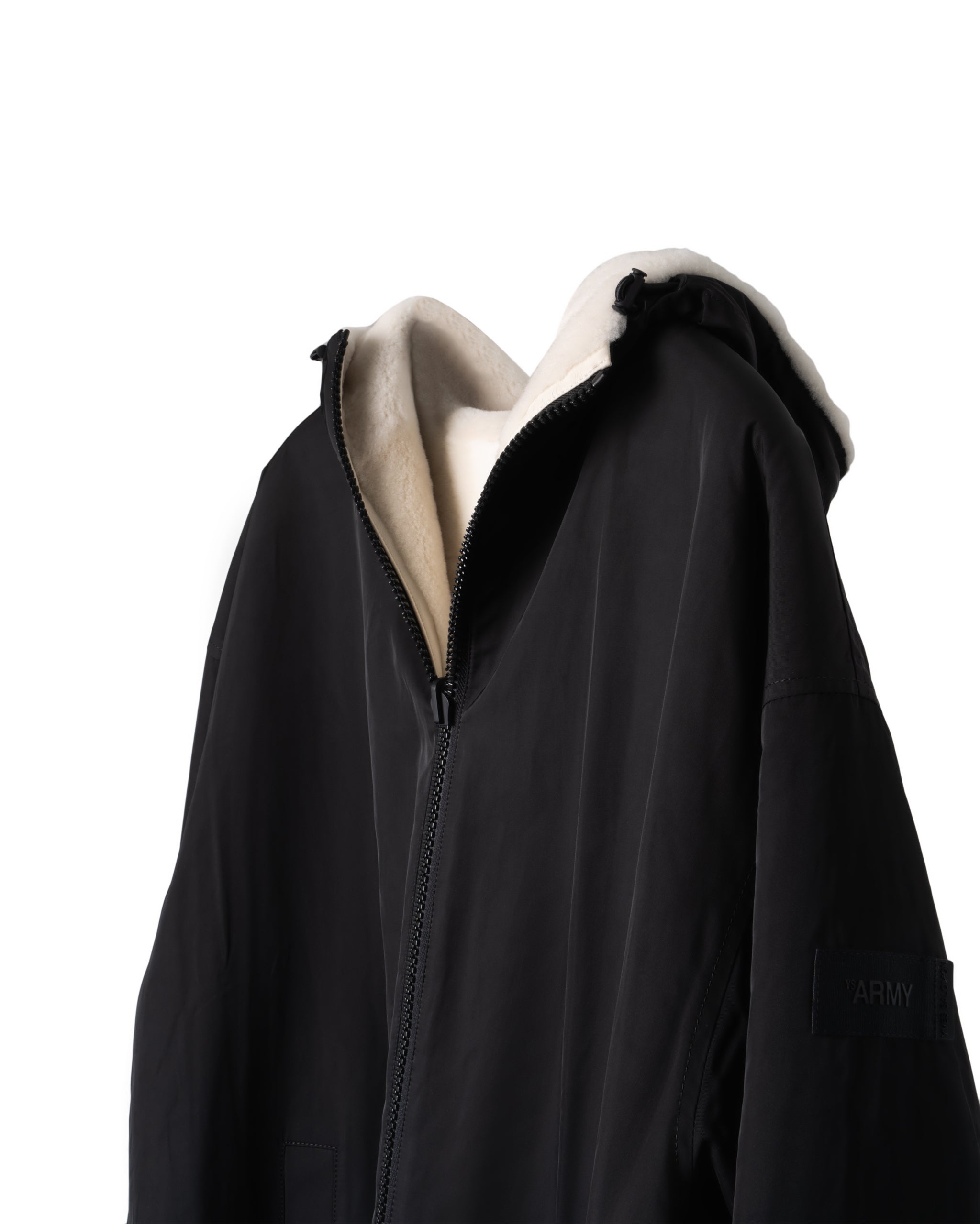 REVERSABLE-NYLON SHEARLING PARKA