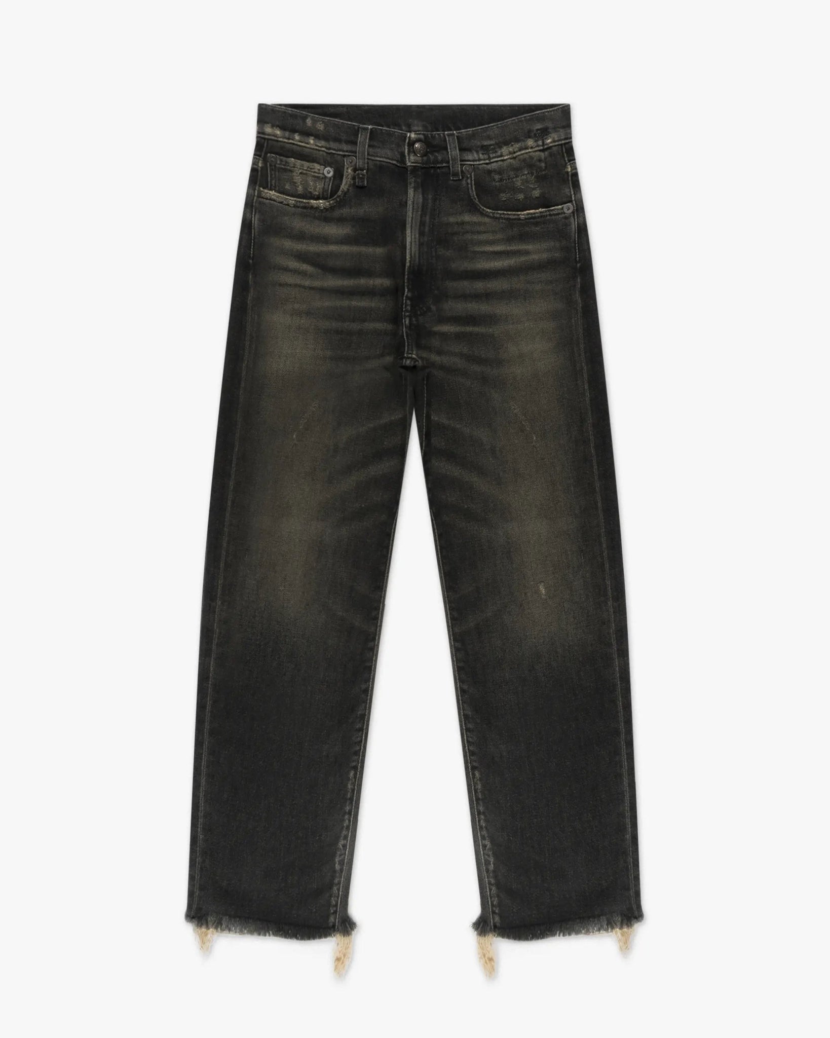 Abbey Schwarze Boyfriend Denim Jeans von R13 New York - Trousers R13 WOMEN