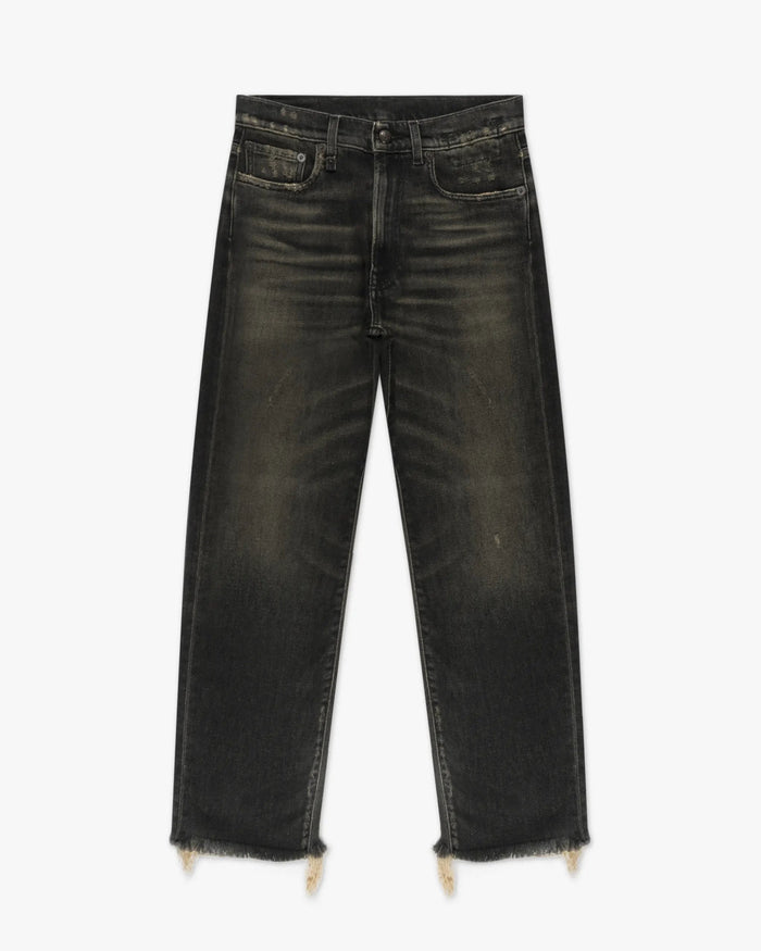 Abbey Schwarze Boyfriend Denim Jeans von R13 New York