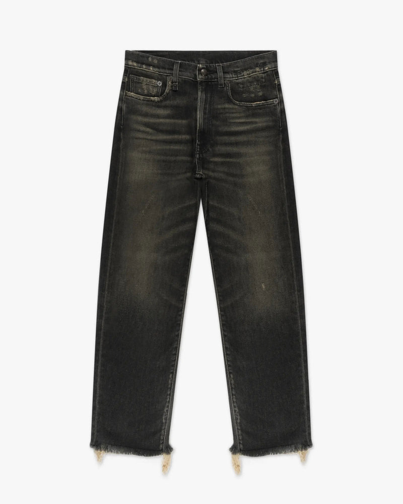 Abbey Schwarze Boyfriend Denim Jeans von R13 New York - Trousers R13 WOMEN