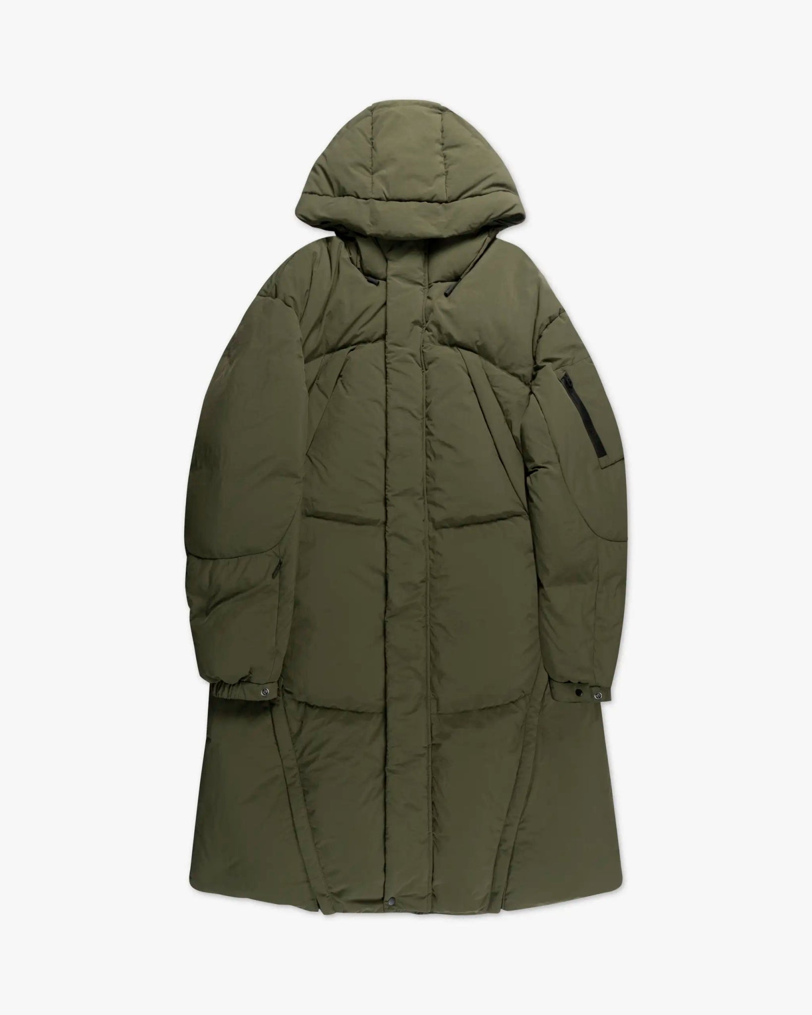 Armygrüne Kapuzen Parka Mantel von JG1 - Coats & Jackets JG1 BY JUSTIN