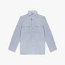 Ashley Hellgraublau Garment Dyed Leinen - Mix Fieldshirt Jacke von Keeling - Coats & Jackets KEELING