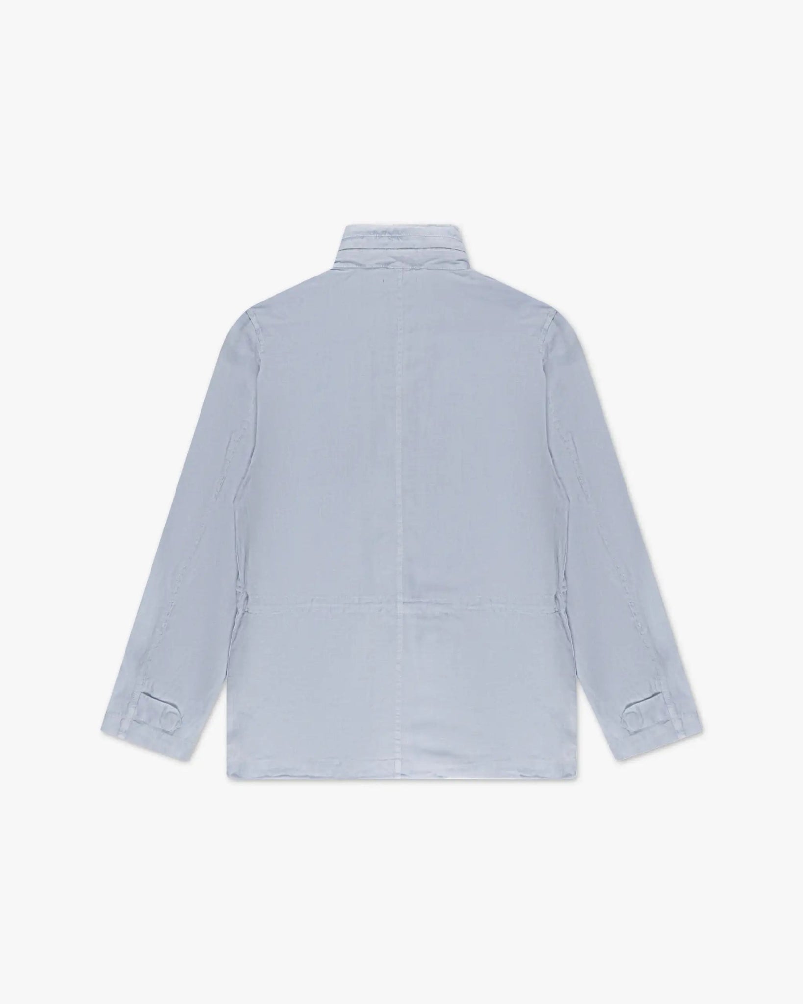 Ashley Hellgraublau Garment Dyed Leinen - Mix Fieldshirt Jacke von Keeling - Coats & Jackets KEELING