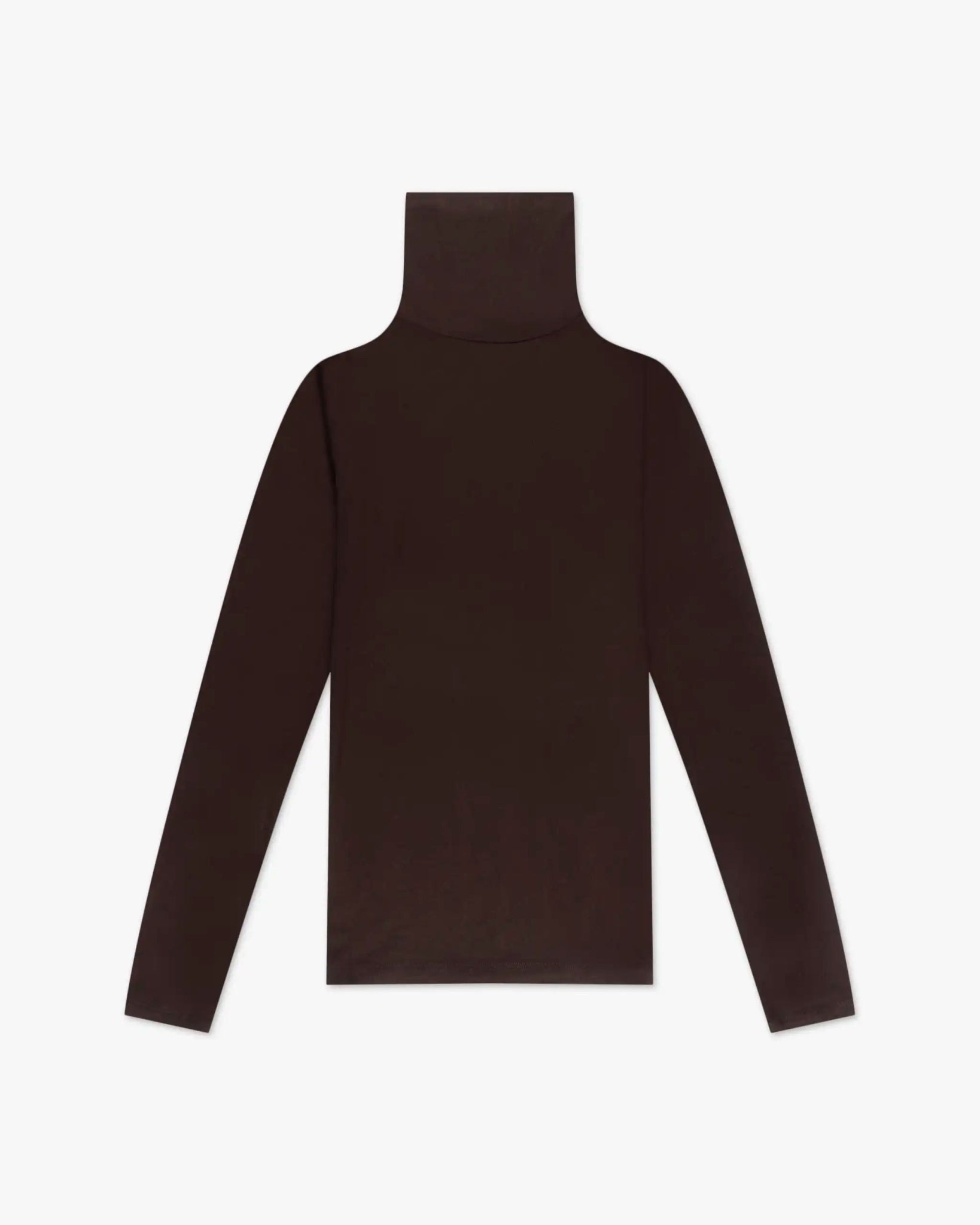 Auberginefarbener Körpernaher Shirt Rolli von Majestic Filatures Deluxe - Shirts MAJESTIC