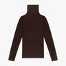 Auberginefarbener Körpernaher Shirt Rolli von Majestic Filatures Deluxe - Shirts MAJESTIC