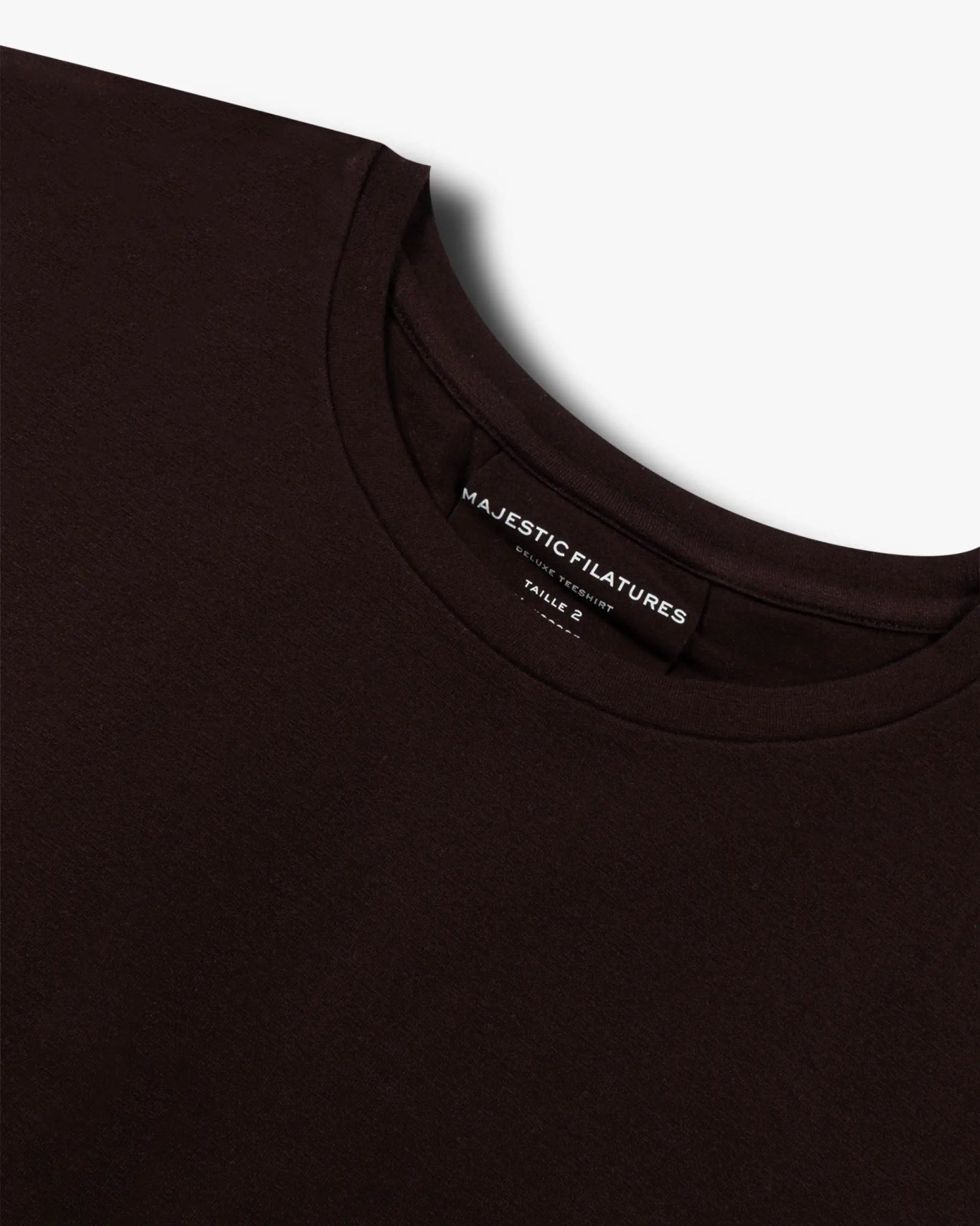 Auberginefarbenes Kellerfalten Langarm Rundhals Shirt von Majestic Filatures - Shirts MAJESTIC