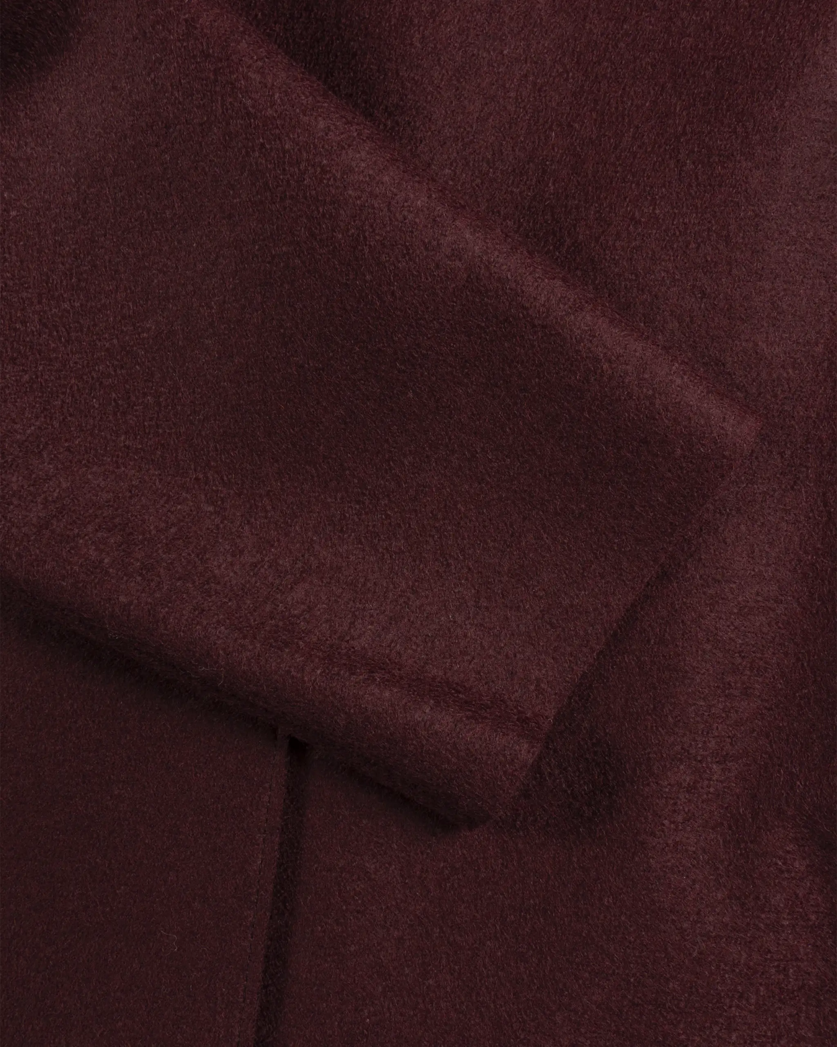 Barolofarbener Gekochter Gepresster Uni Woll Drop Shoulder Mantel von Harris Wharf London - Coats & Jackets HARRIS WARF