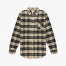 Beige schwarz kariertes Boyfriend Flanellhemd von The Denimist - Shirts THE DENIMIST