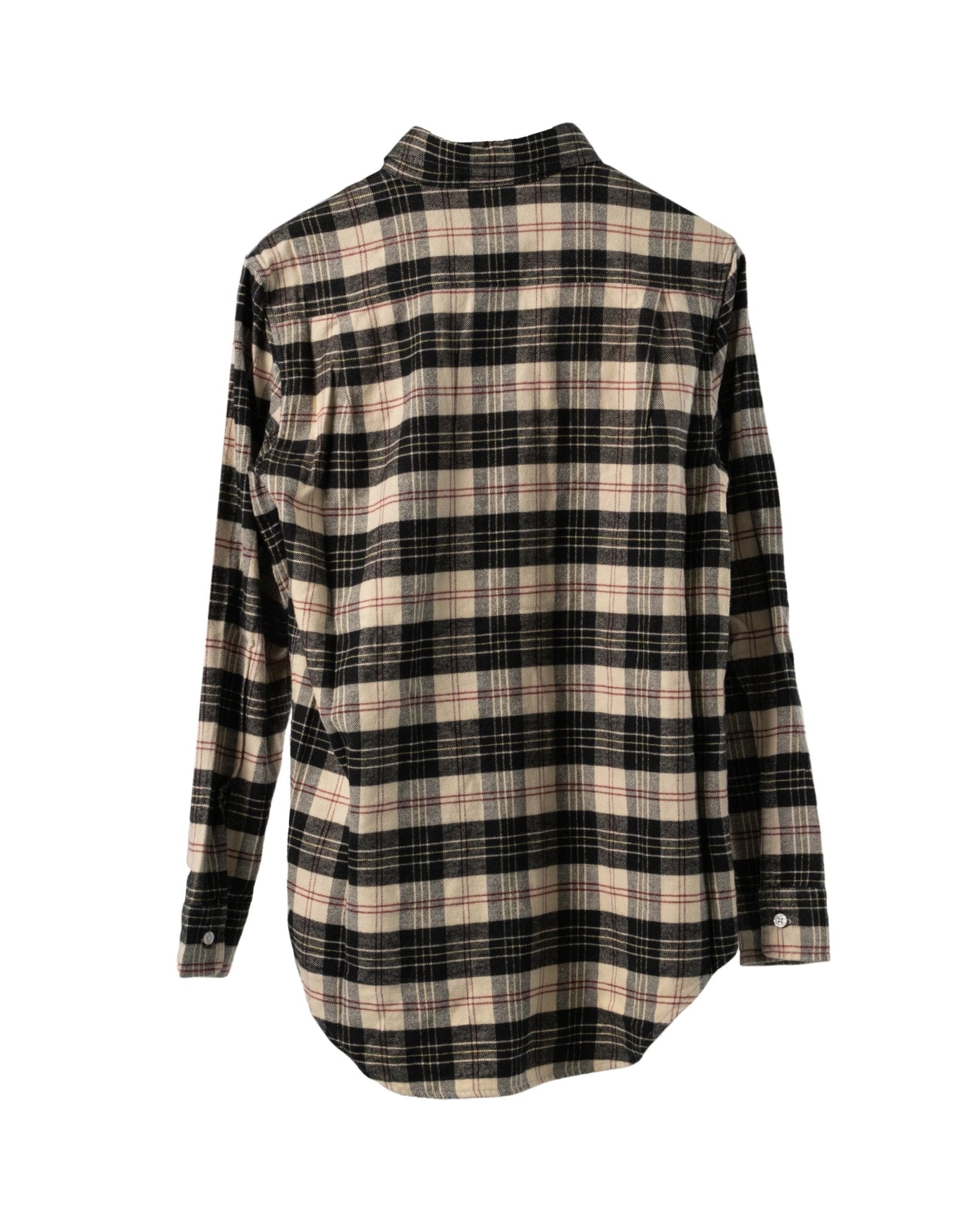 Beige schwarz kariertes Boyfriend Flanellhemd von The Denimist - Shirts THE DENIMIST