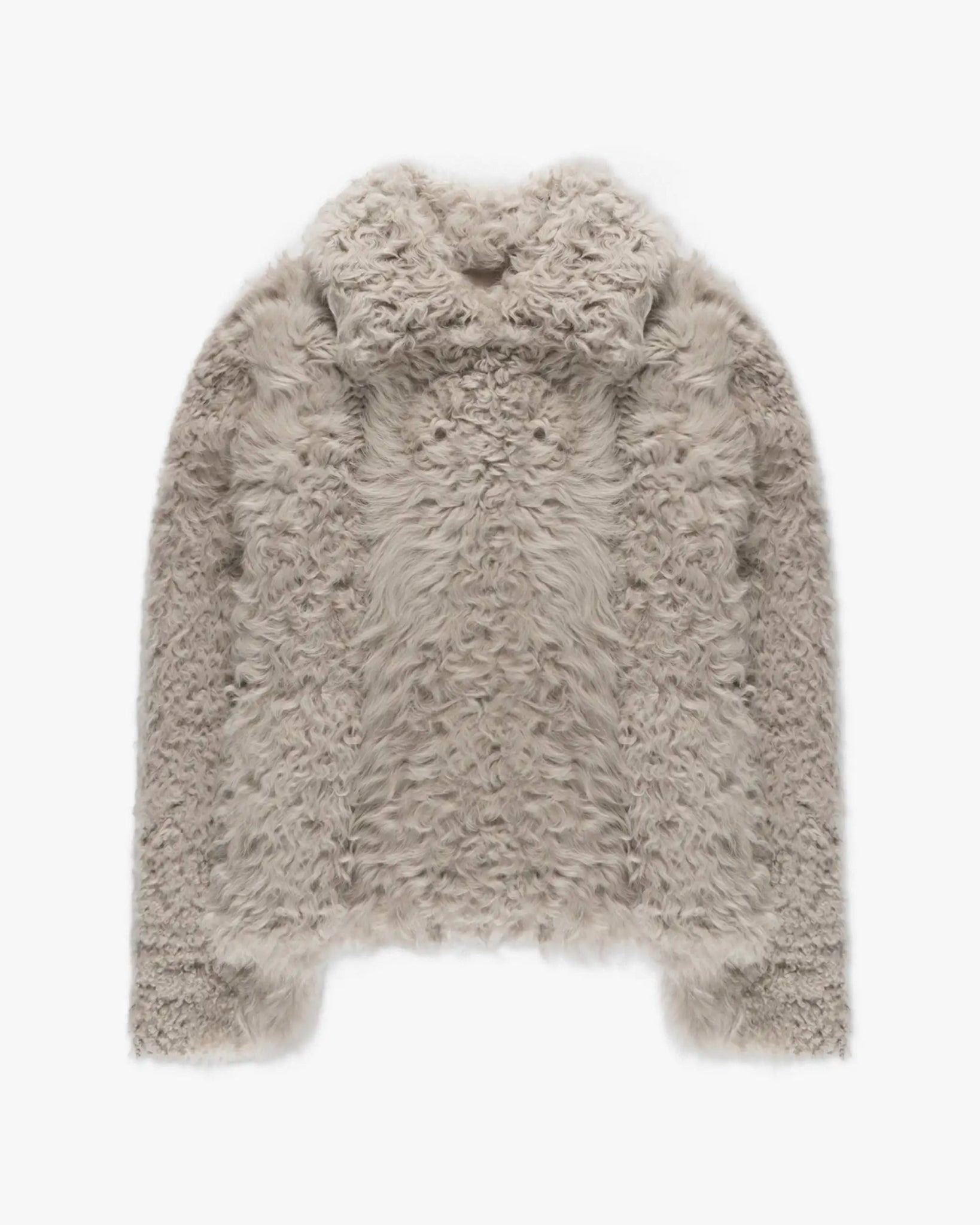 Beigefarbene Wendbare Toscana Lammfell Kurzjacke von Balatt - Coats & Jackets BALATT