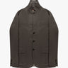 Beigefarbener Doubleface Wool Cashmere Zip Button Mantel von Luciano Barbera - Blazers LUCIANO BARBERA