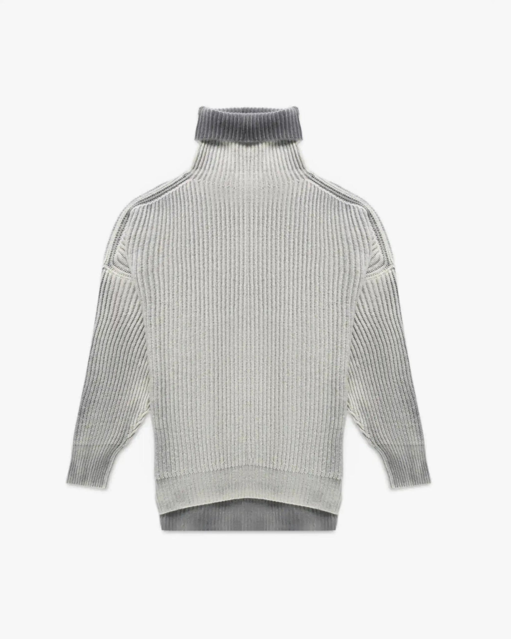 Besprühter Oversized Rollkragenpullover in Rippstrick von Avant Toi - Knitwear AVANT TOI