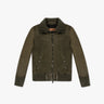 Biker mit Strickbesatz und pflanzlicher Wäsche von Giorgio Brato - Coats & Jackets GIORGIO BRATO