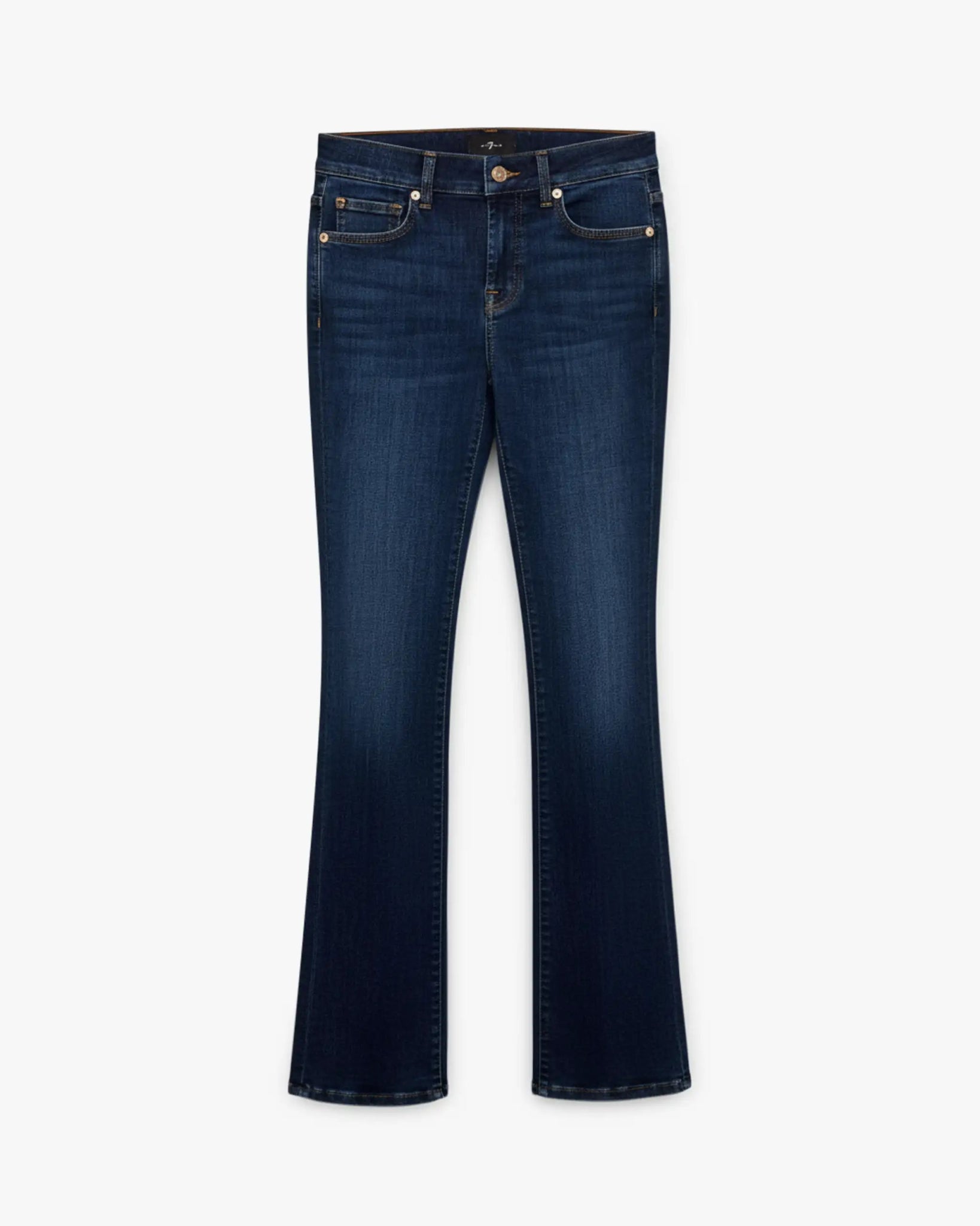 Blaue 34 Inch Bootcut Extra Lang Schlagweite Jeans von 7 For All Mankind - Denim 7 FOR ALL