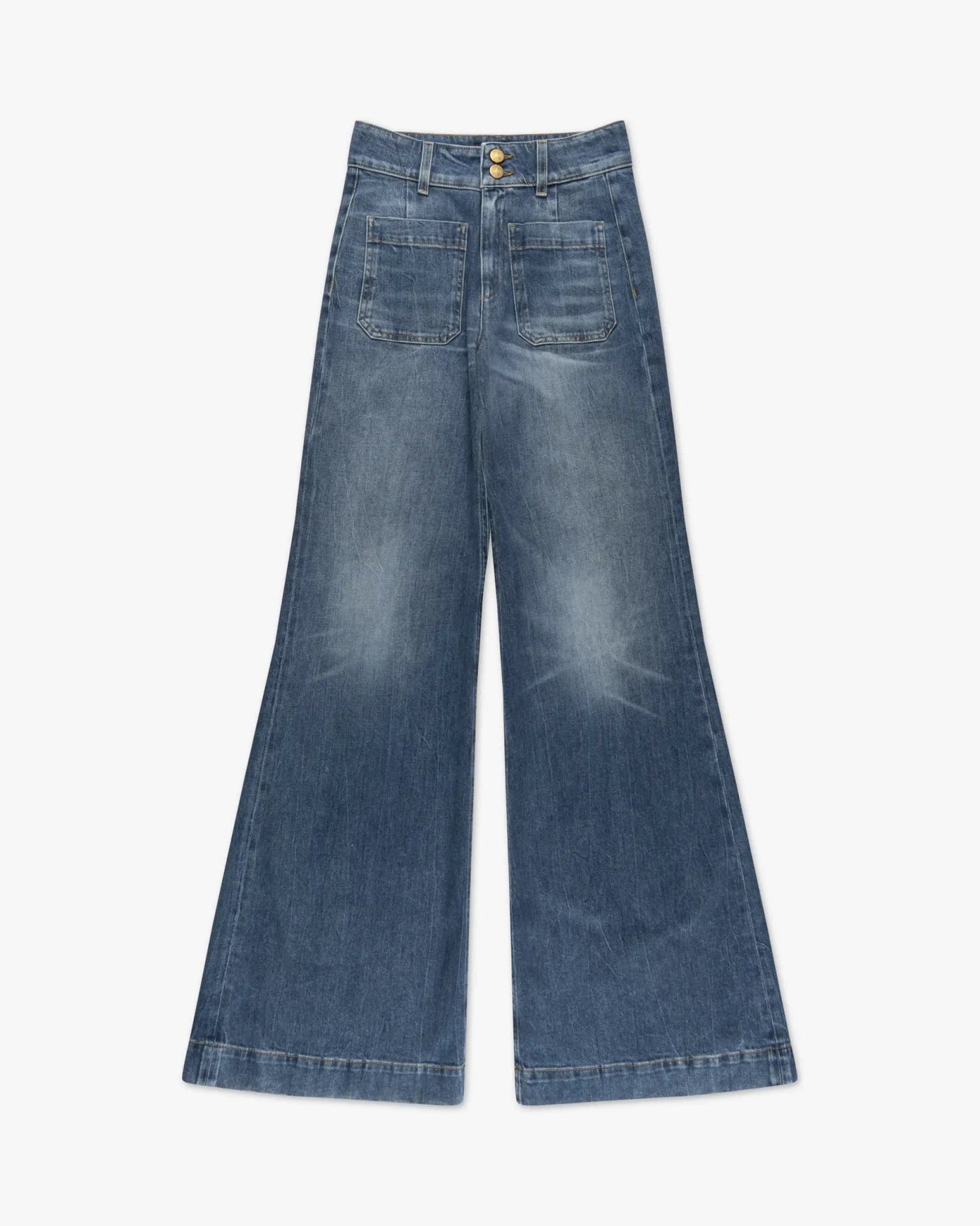 Blaue Delphine Extra Lange Icon Flair Hose von Seafarer