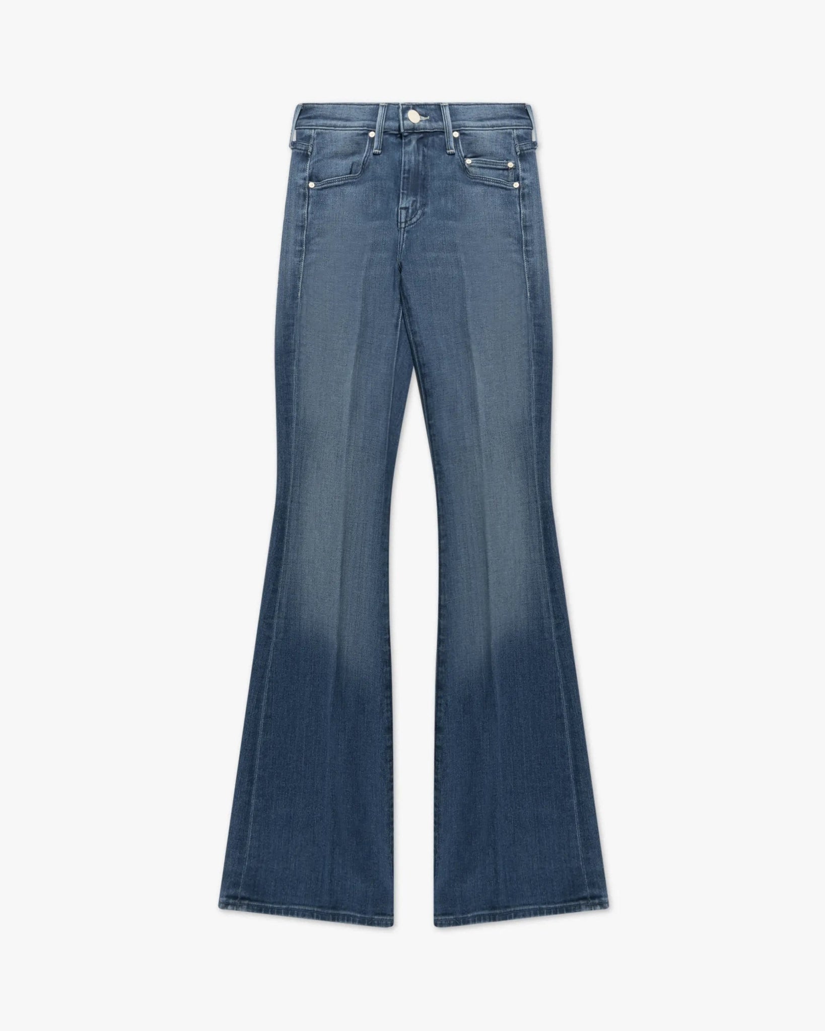 Blaue Down Low Weekender Heel Jeans von Mother - Denim MOTHER