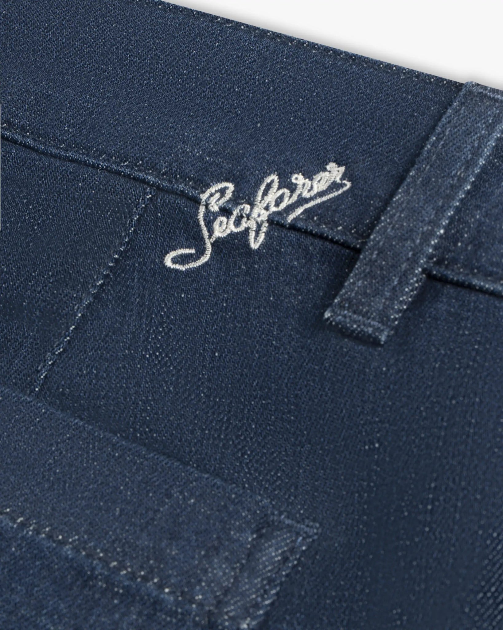Blaue Francoise Verkürzte Kick Icon Flair Jeans von Seafarer - Trousers SEAFARER