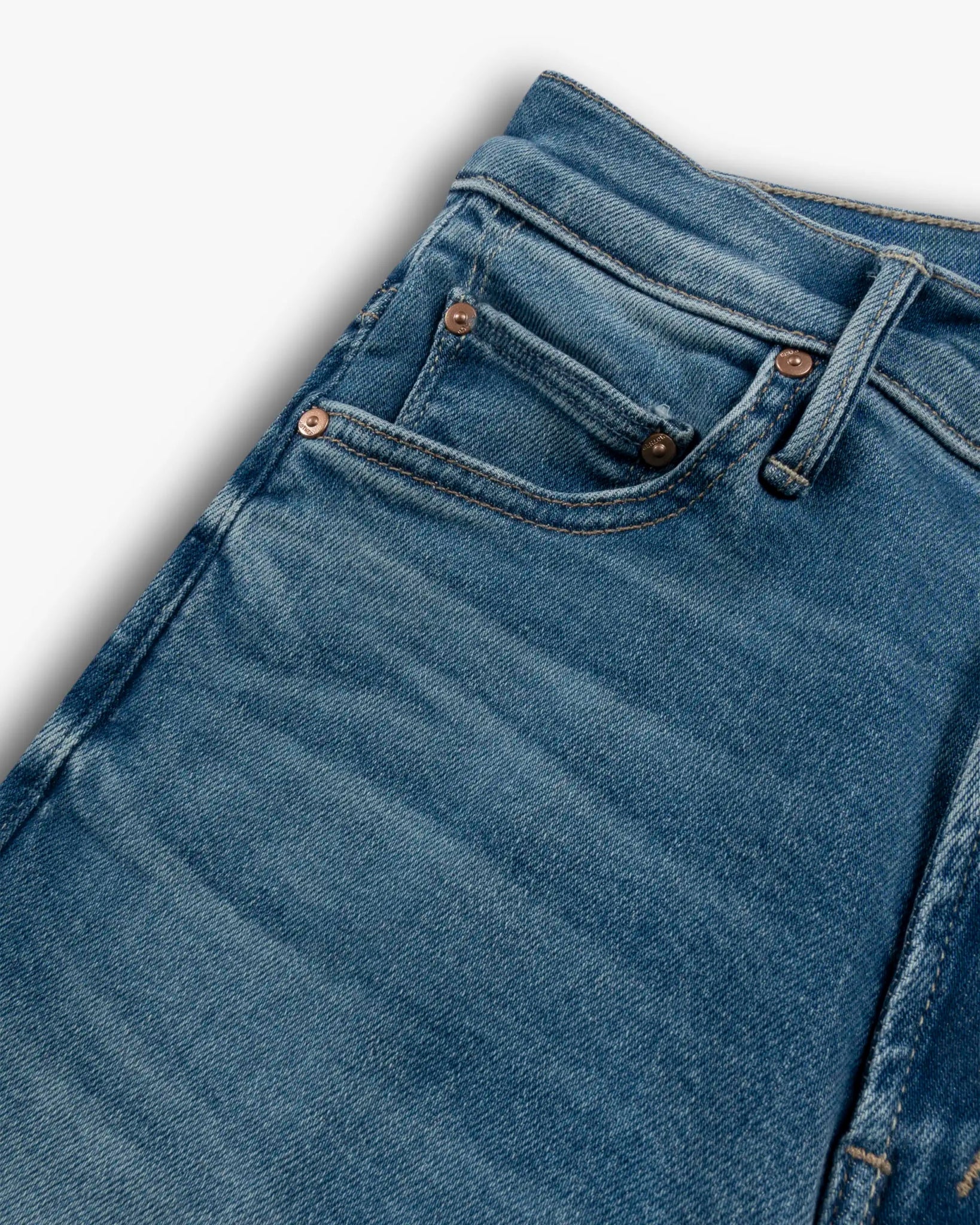 Blaue Insider Crop Step Fray Jeans Hose von Mother - Trousers MOTHER