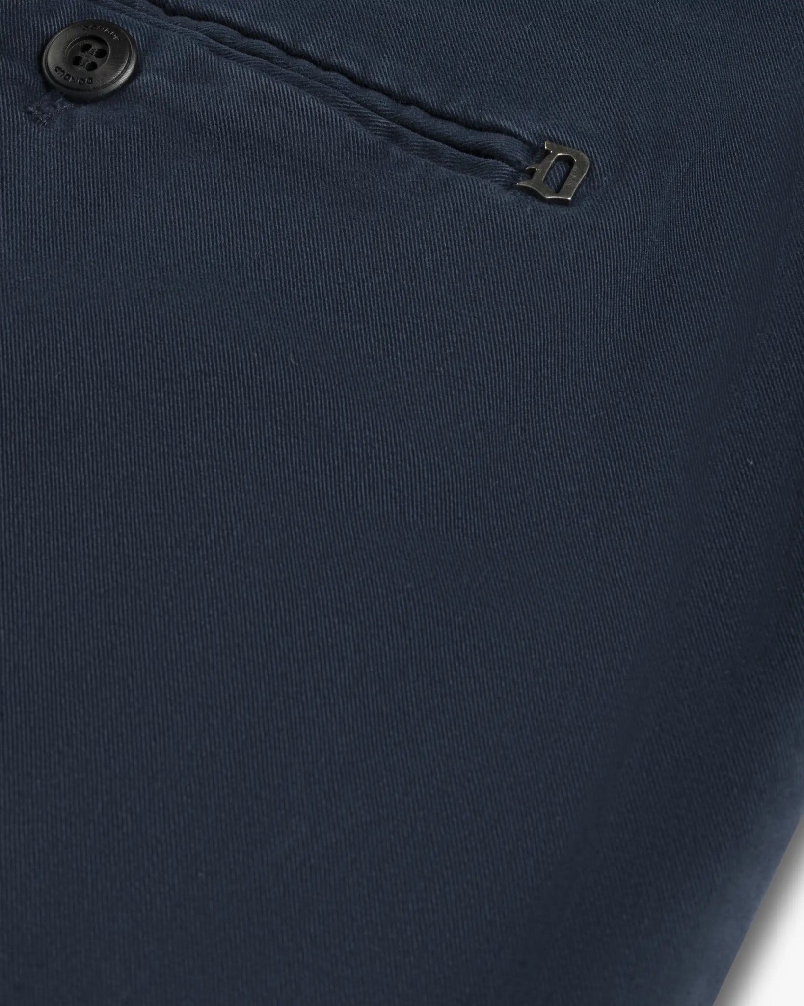 Blaue Spiritissimo Gabardine Stretch Hose von Dondup - Trousers DONDUP