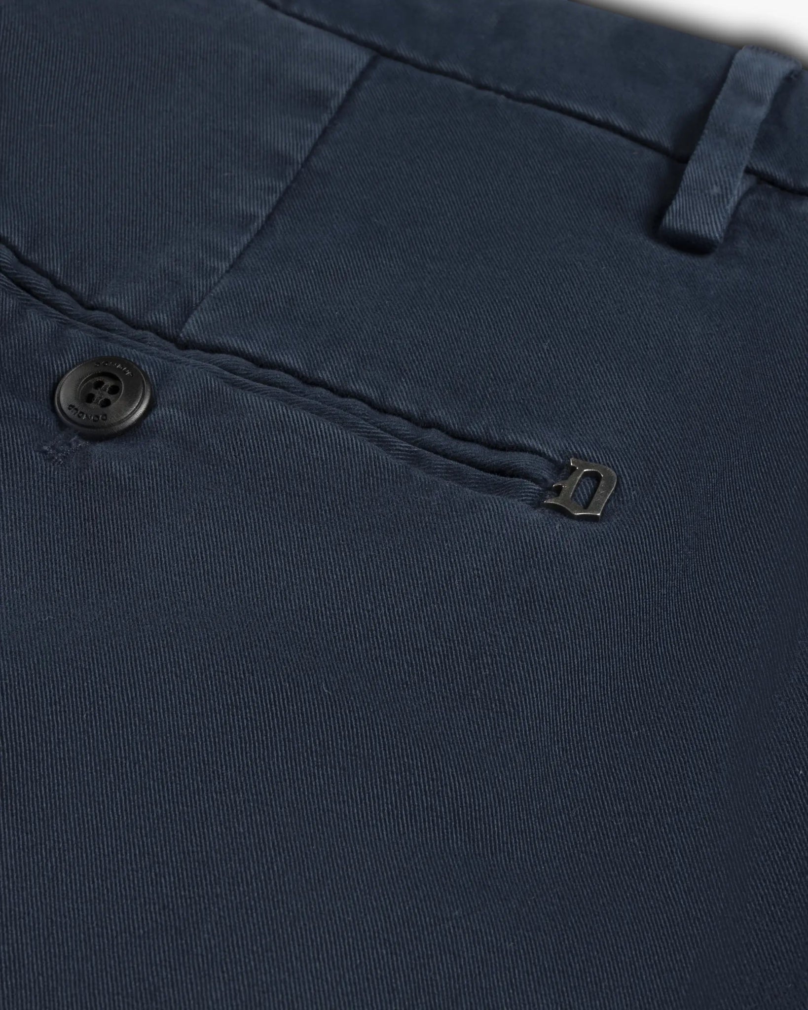 Blaue Spiritissimo Gabardine Stretch Hose von Dondup - Trousers DONDUP