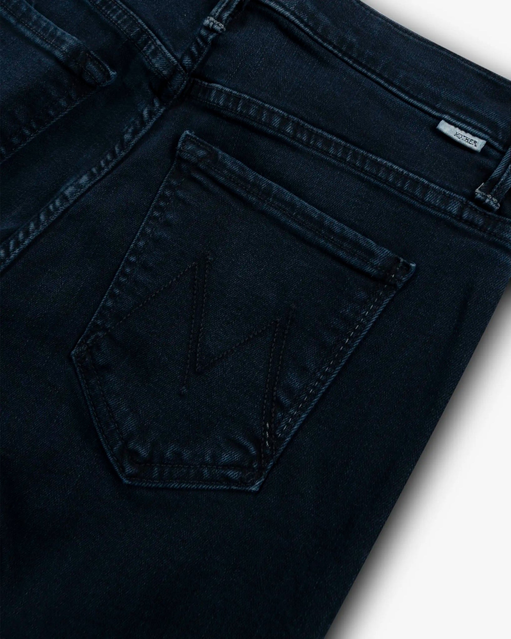 Blaue The Weekender Fray Jeans Hose von Mother - Denim MOTHER