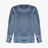 Blauer 5 Gauge Rundhals Pullover von Avant Toi - Knitwear AVANT TOI